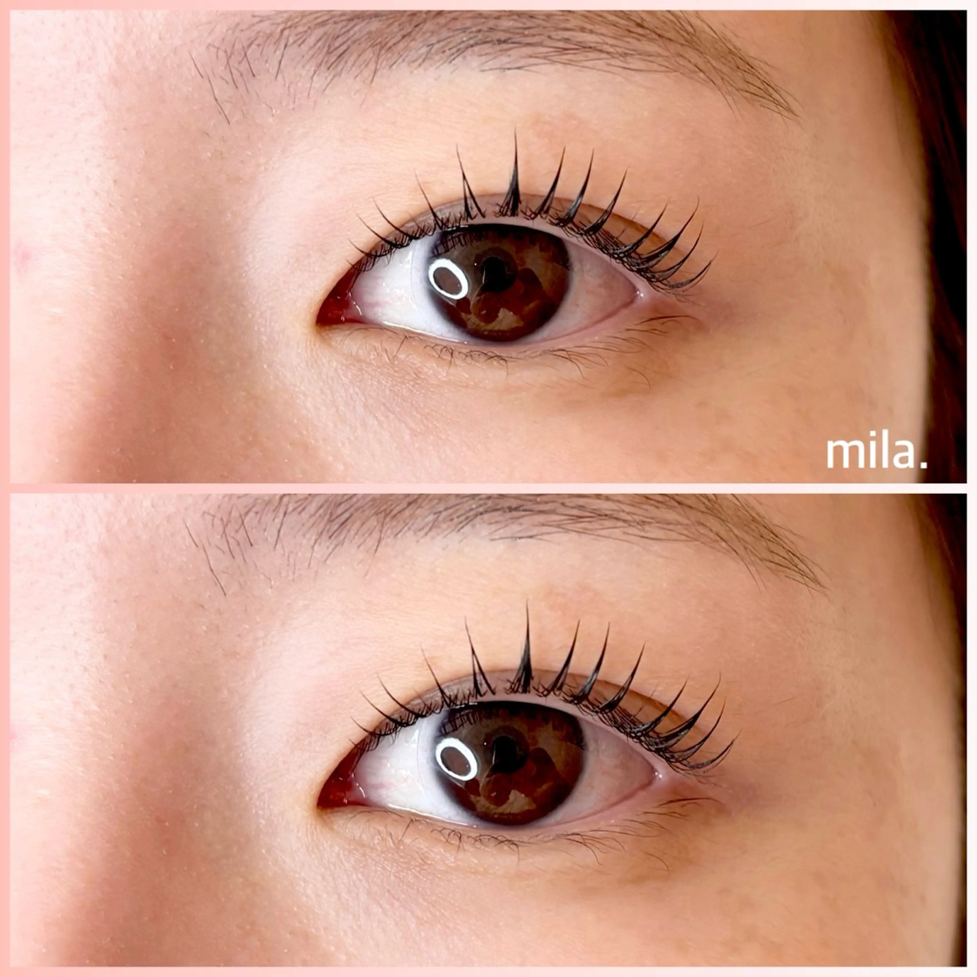 マツエク・マツパ 束感まつ毛 一重×まつ毛パーマ mila YURIKAのマツエク・マツパデザイン