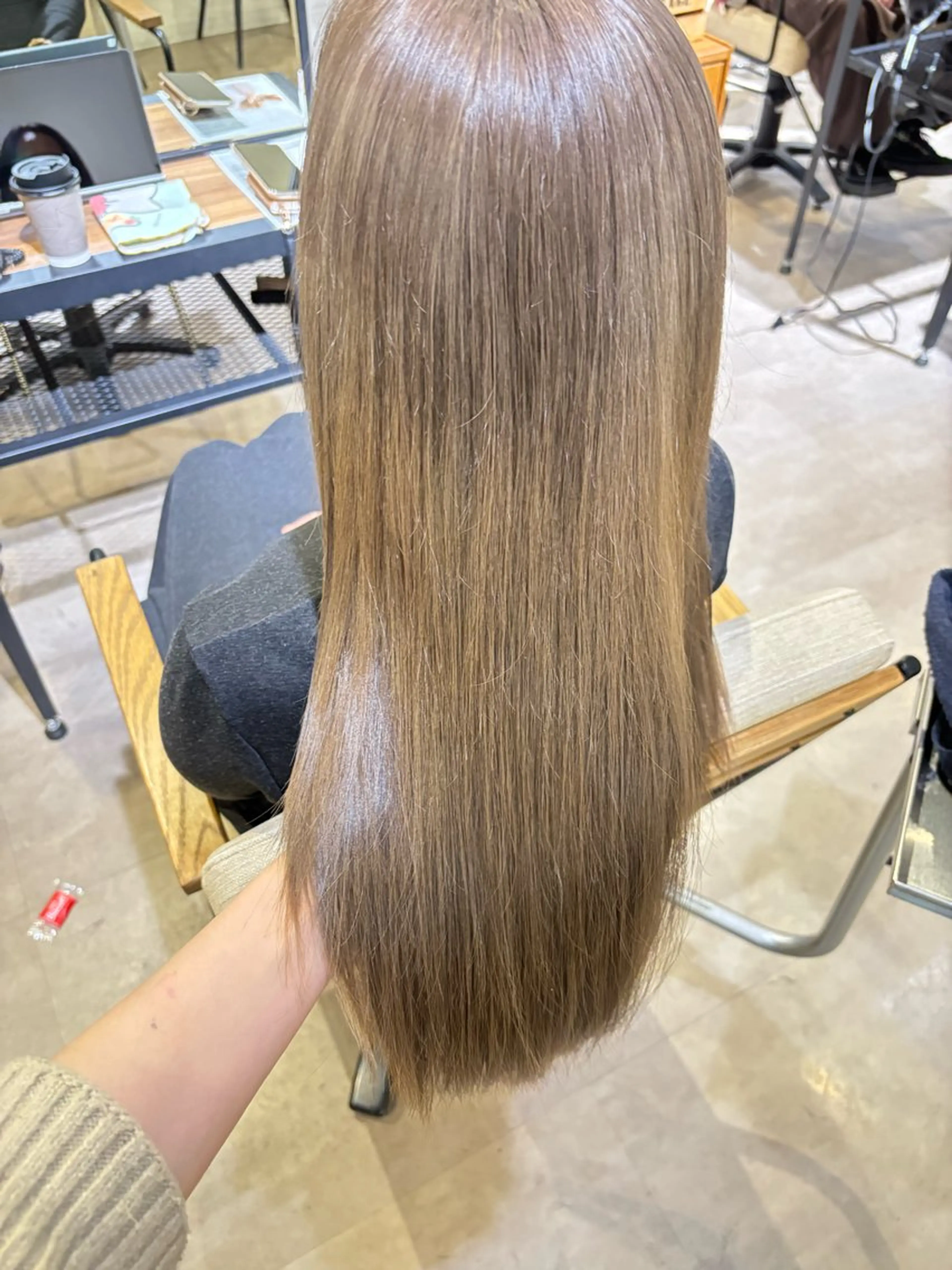 セミロング カラー ヘアカラー ‪‪❤︎‬韓国レイヤ ー❤︎/saraのヘアスタイル