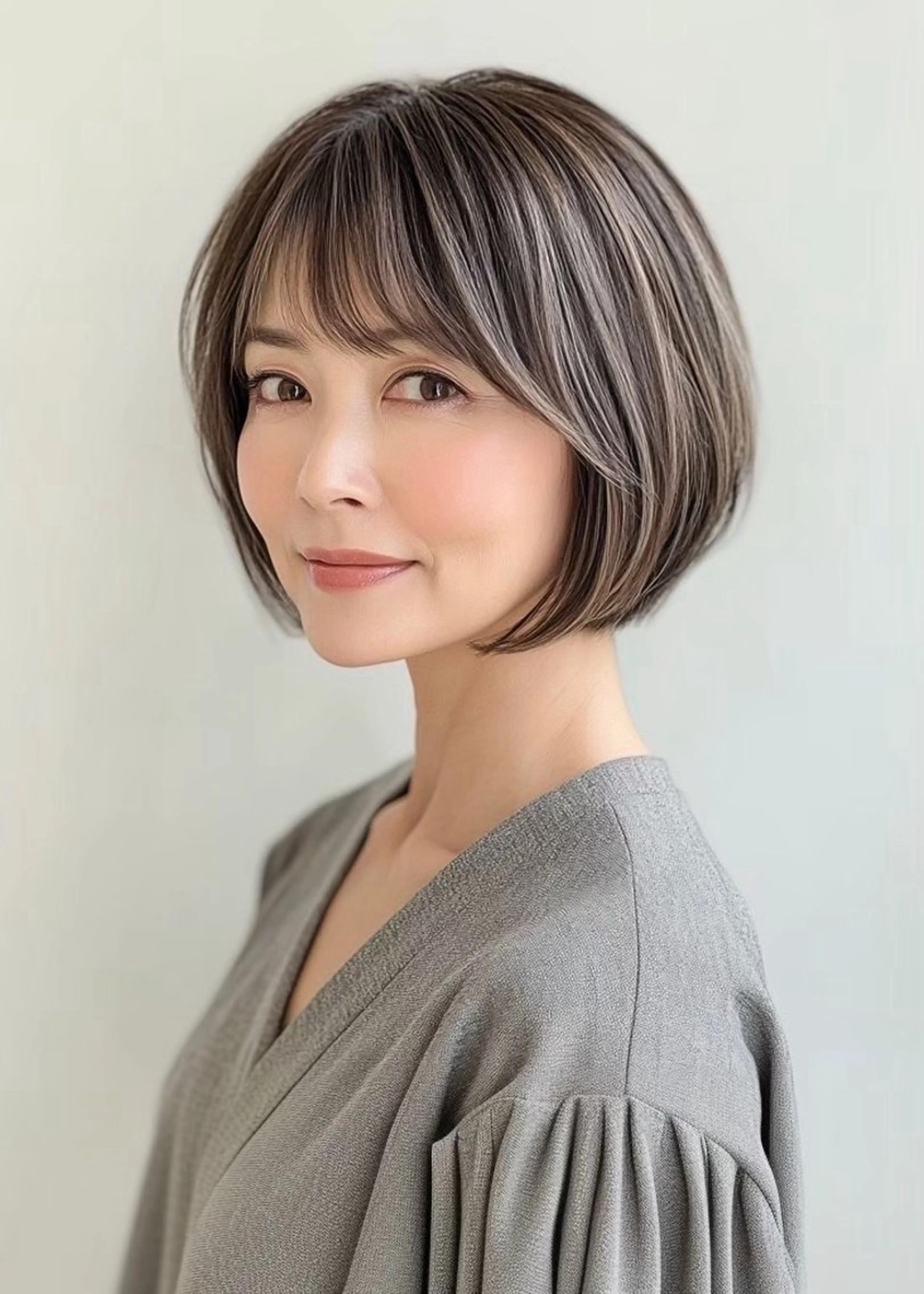 ショート 40代以上限定 縮毛矯正モデル募集中のヘアスタイル