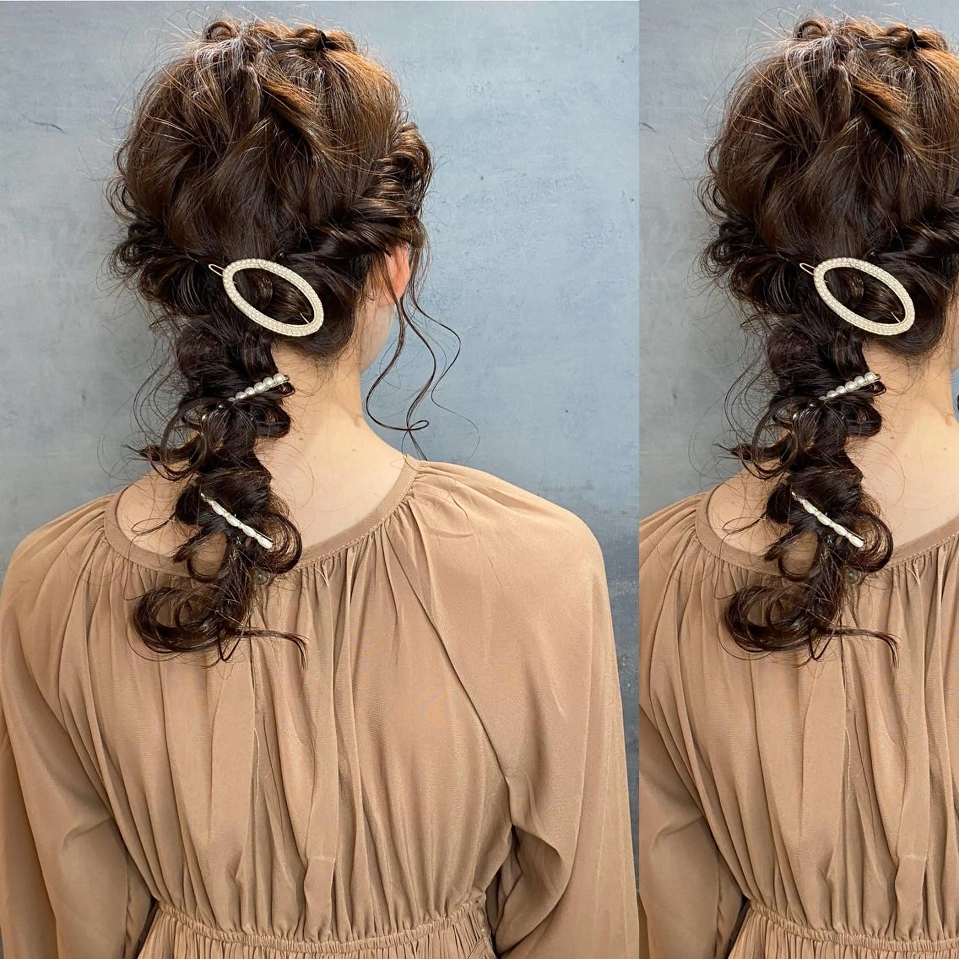 セミロング カラー ツキノキ ミナのヘアスタイル