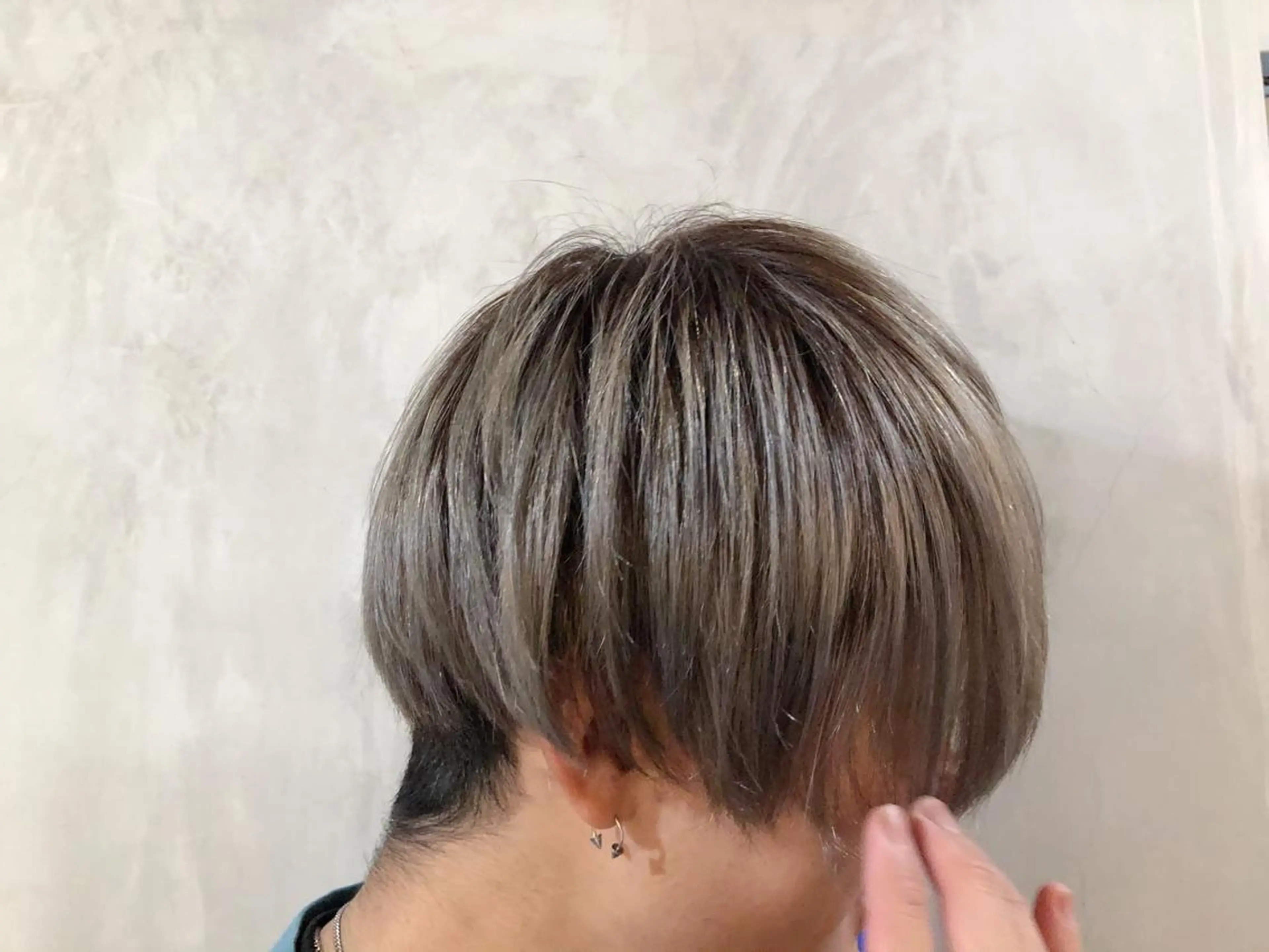 ショート カラー メンズ レイヤー/ウルフ/ ハッシュカット/そらのヘアスタイル