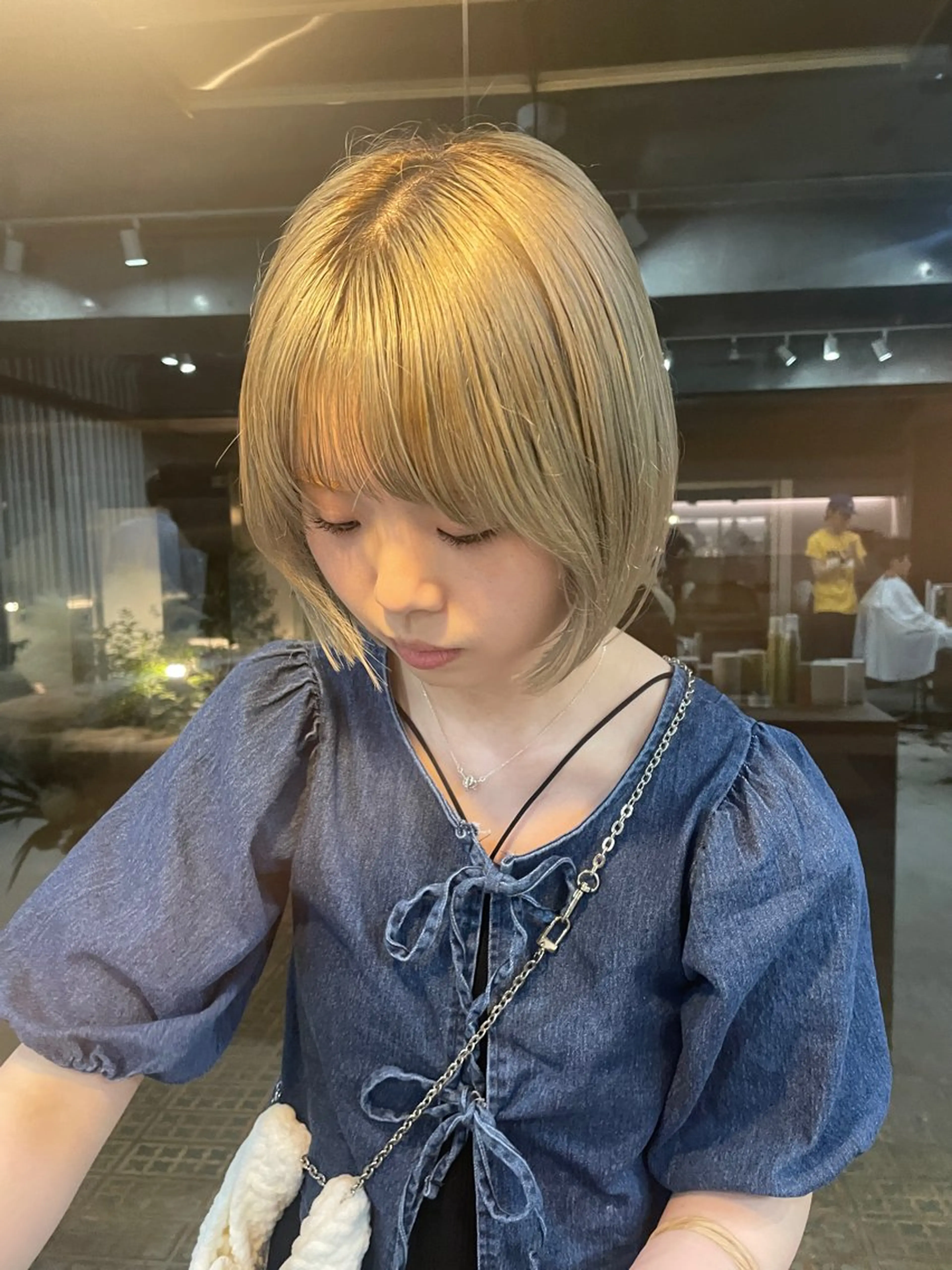 ミディアム カラー カット ヘアカラー トリートメント 表参道/髪質改善・ 透明感 colorのヘアスタイル