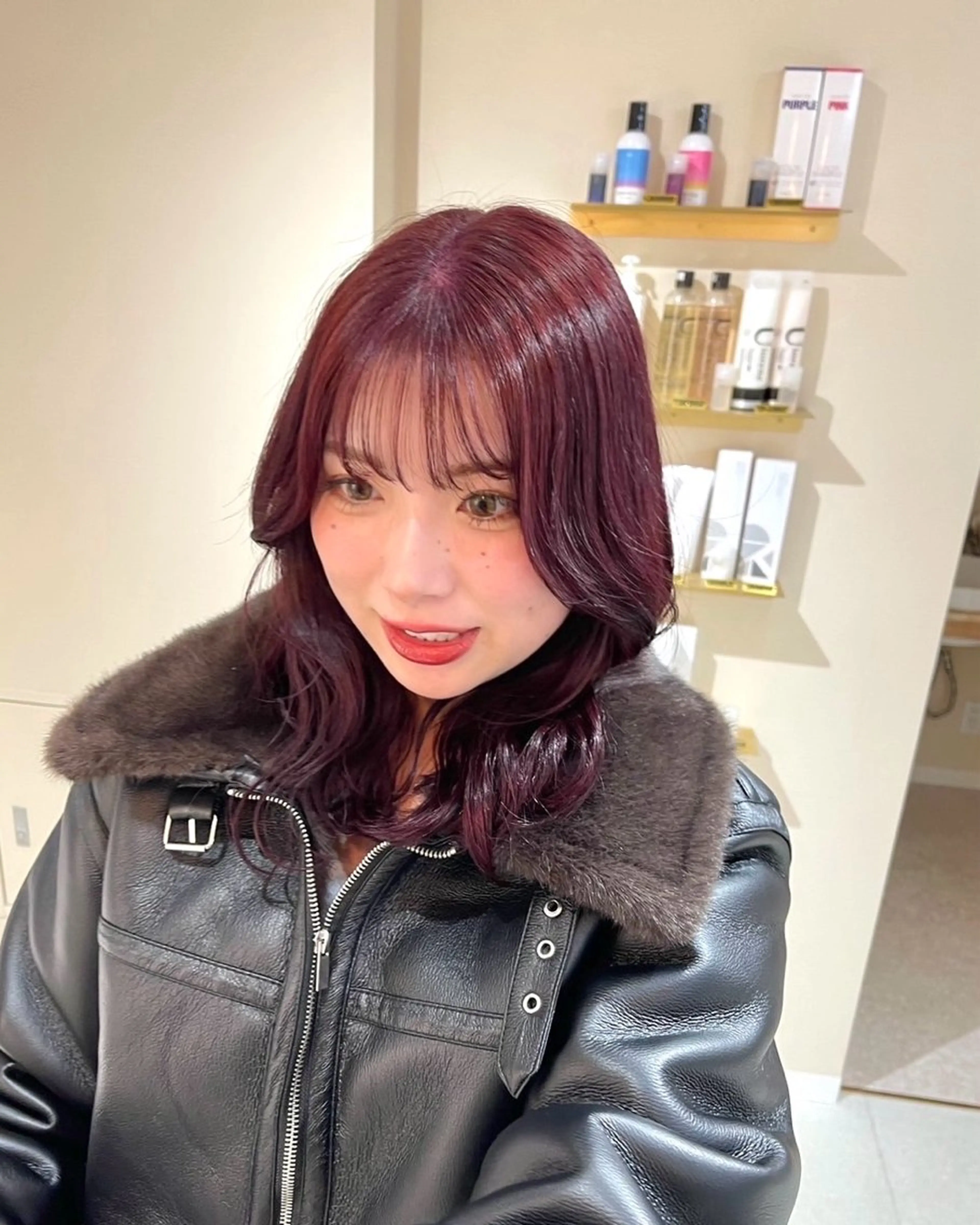 🤍似合わせ前髪顔周りカット+ケアカラー+トリートメント🤍の写真