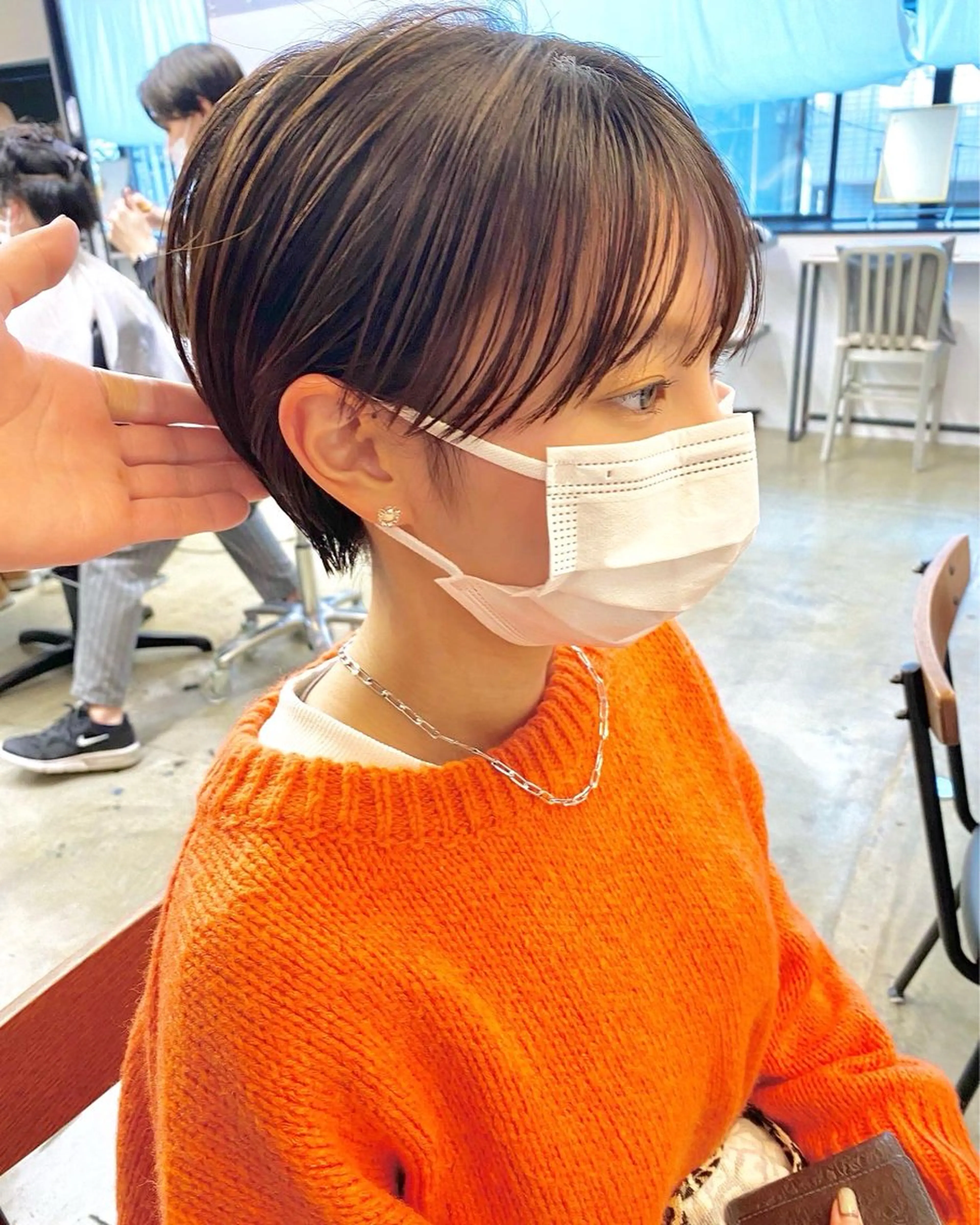 ショート カラー カット ヘアカラー トリートメント IVORY.所属・🟩くすみブラウン/ ショート/ボブ/大司のヘアスタイル