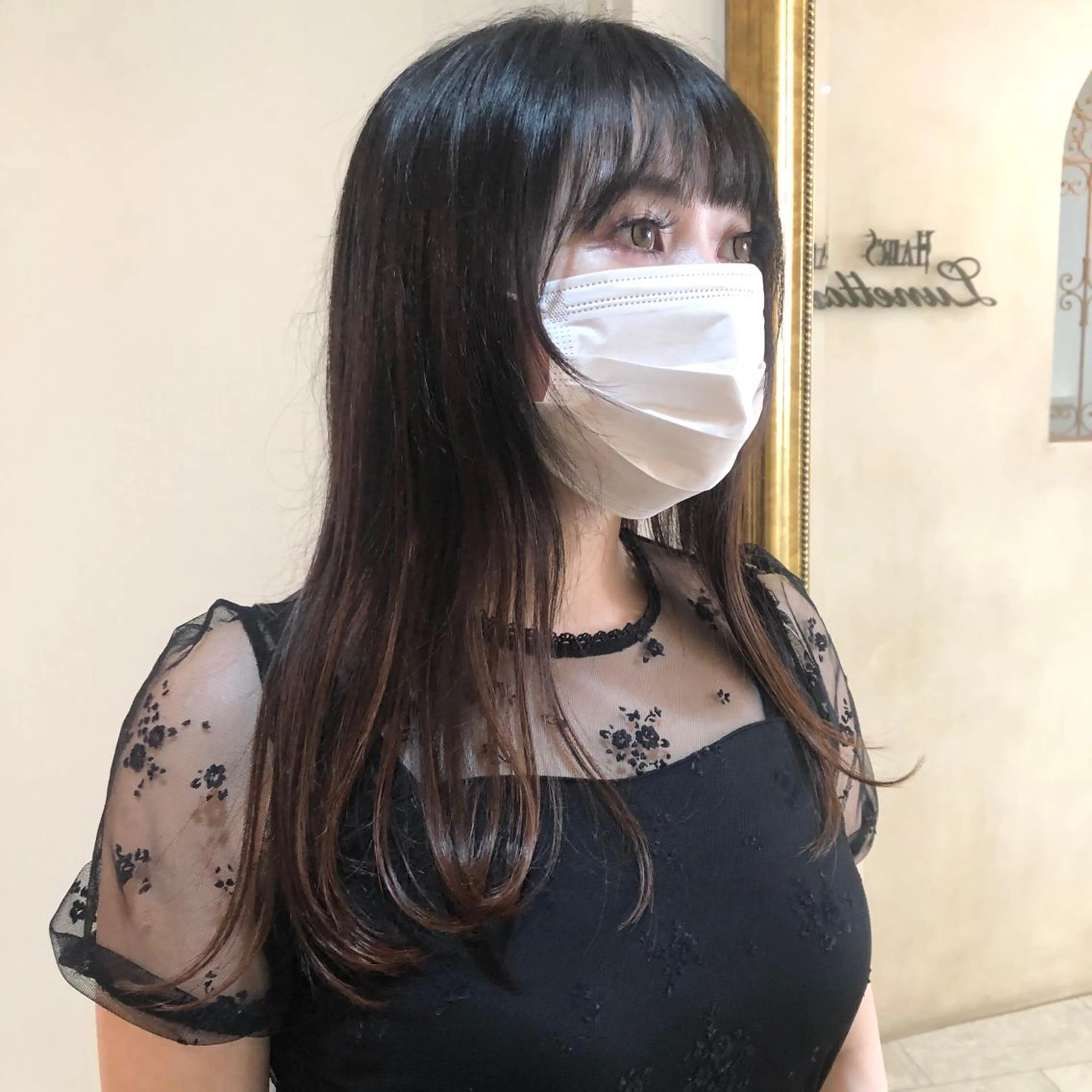 ロング 顔周りカット ショート/パーマ/ カラー/FUKOのヘアスタイル