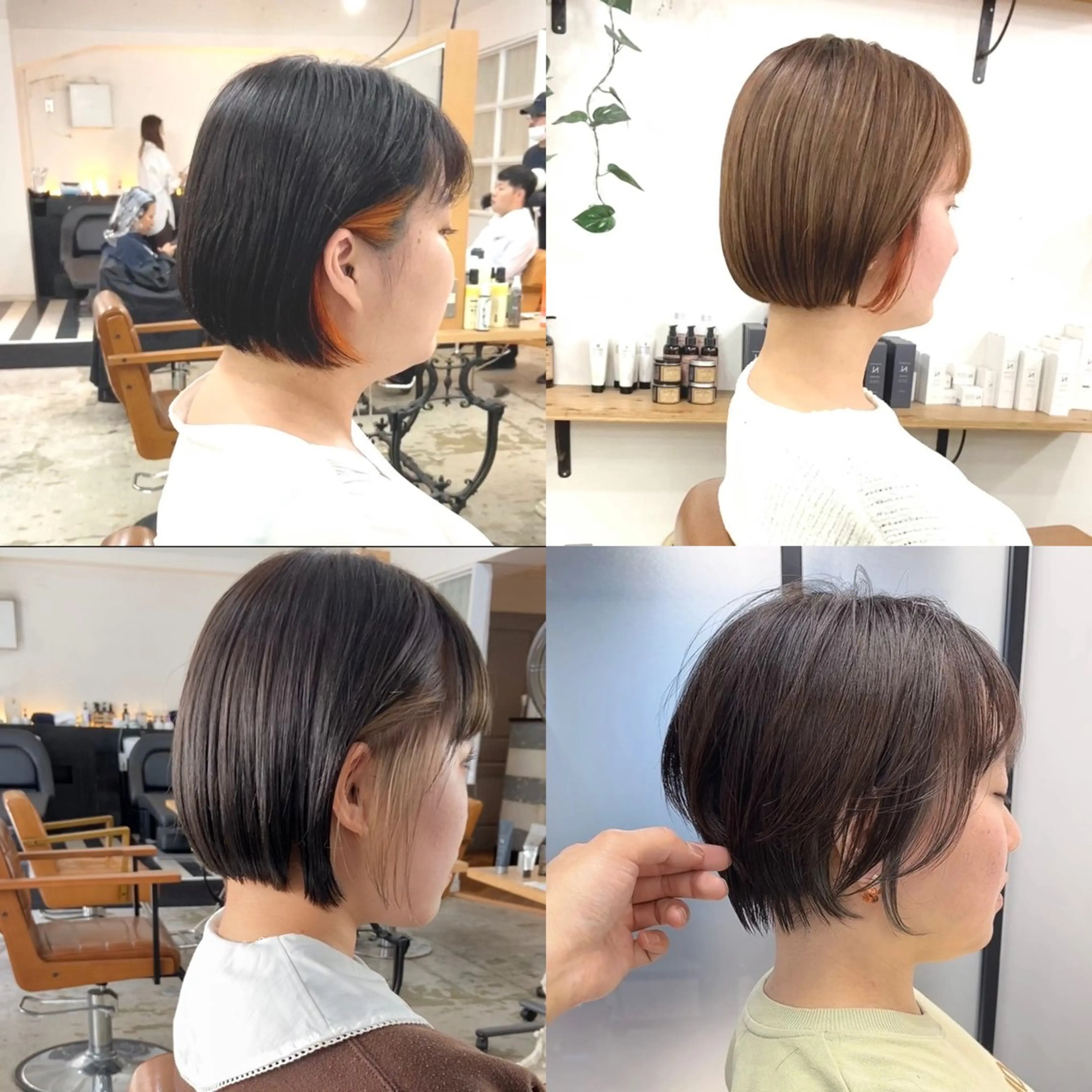 ショート カラー イヤリングカラー ショートヘア ショートヘア、ボブ こやさん　コヤマのヘアスタイル