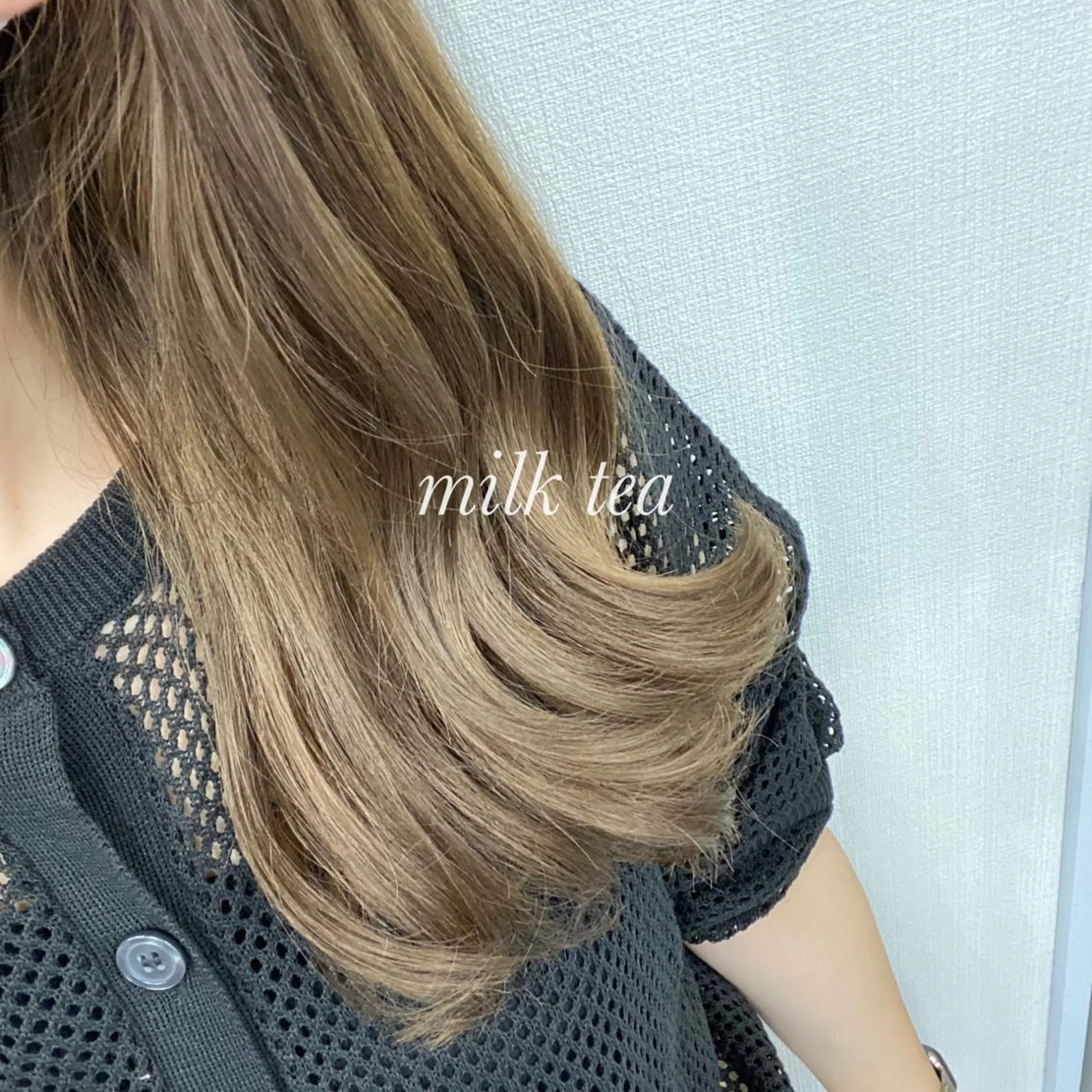 カラー MIYU 原宿 透明感カラーのヘアスタイル