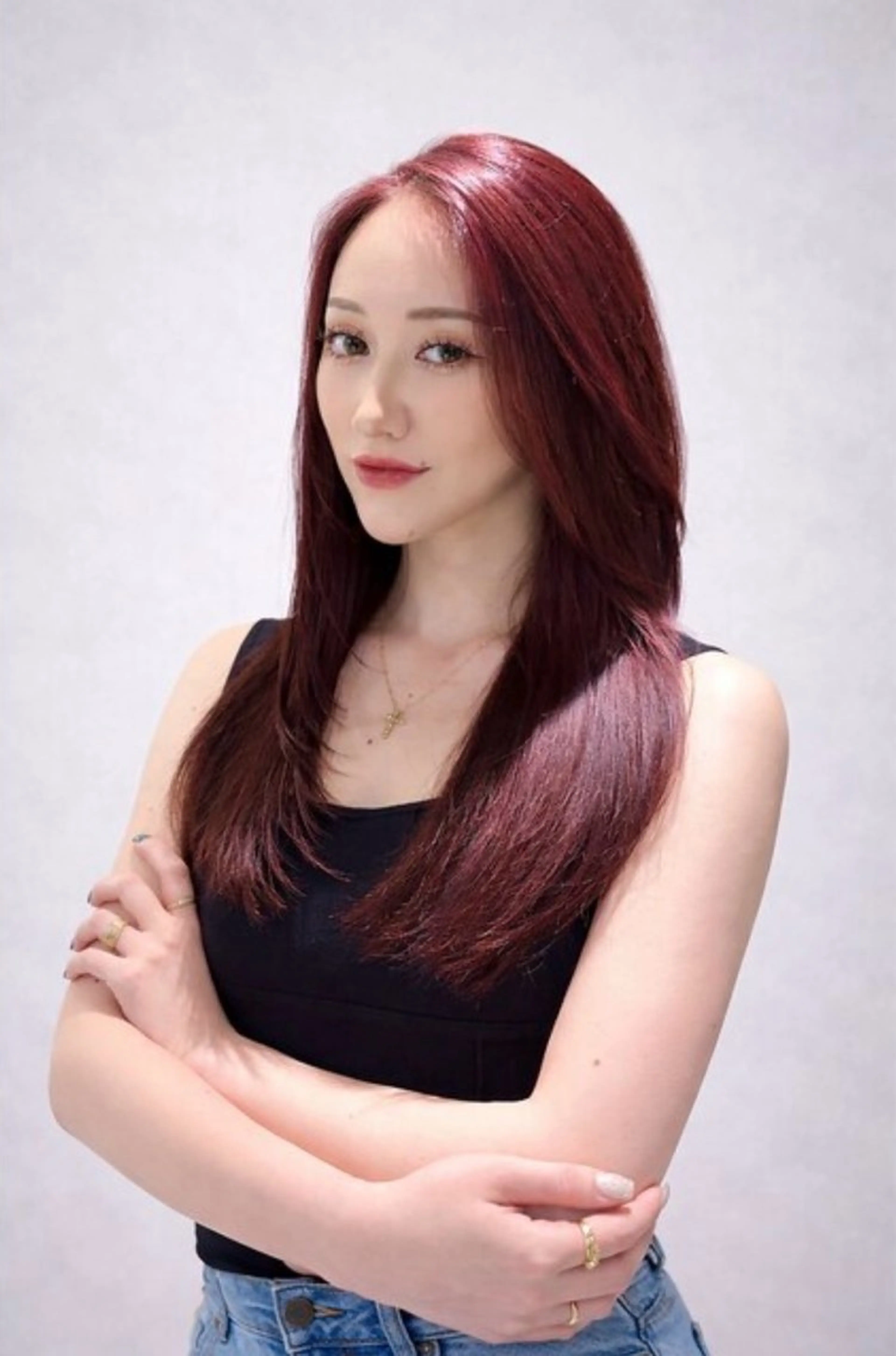 ロング カラー カット ヘアカラー トリートメント NUJAR所属・透明感／髪質改善 ／ NUJAR／りかのヘアスタイル