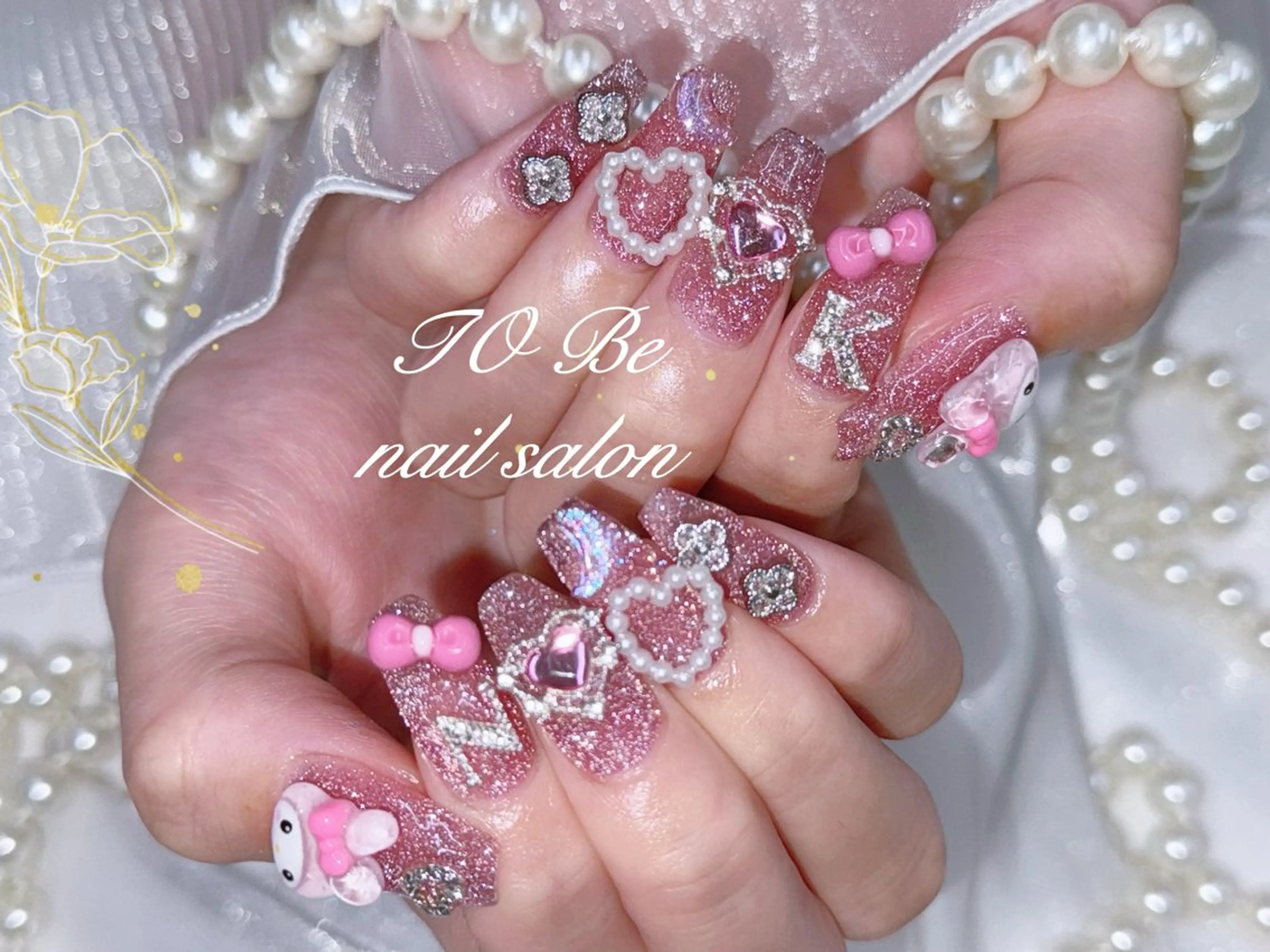 ネイル フラッシュネイル ハンドネイル Nail Salon To Be珈月のネイルデザイン