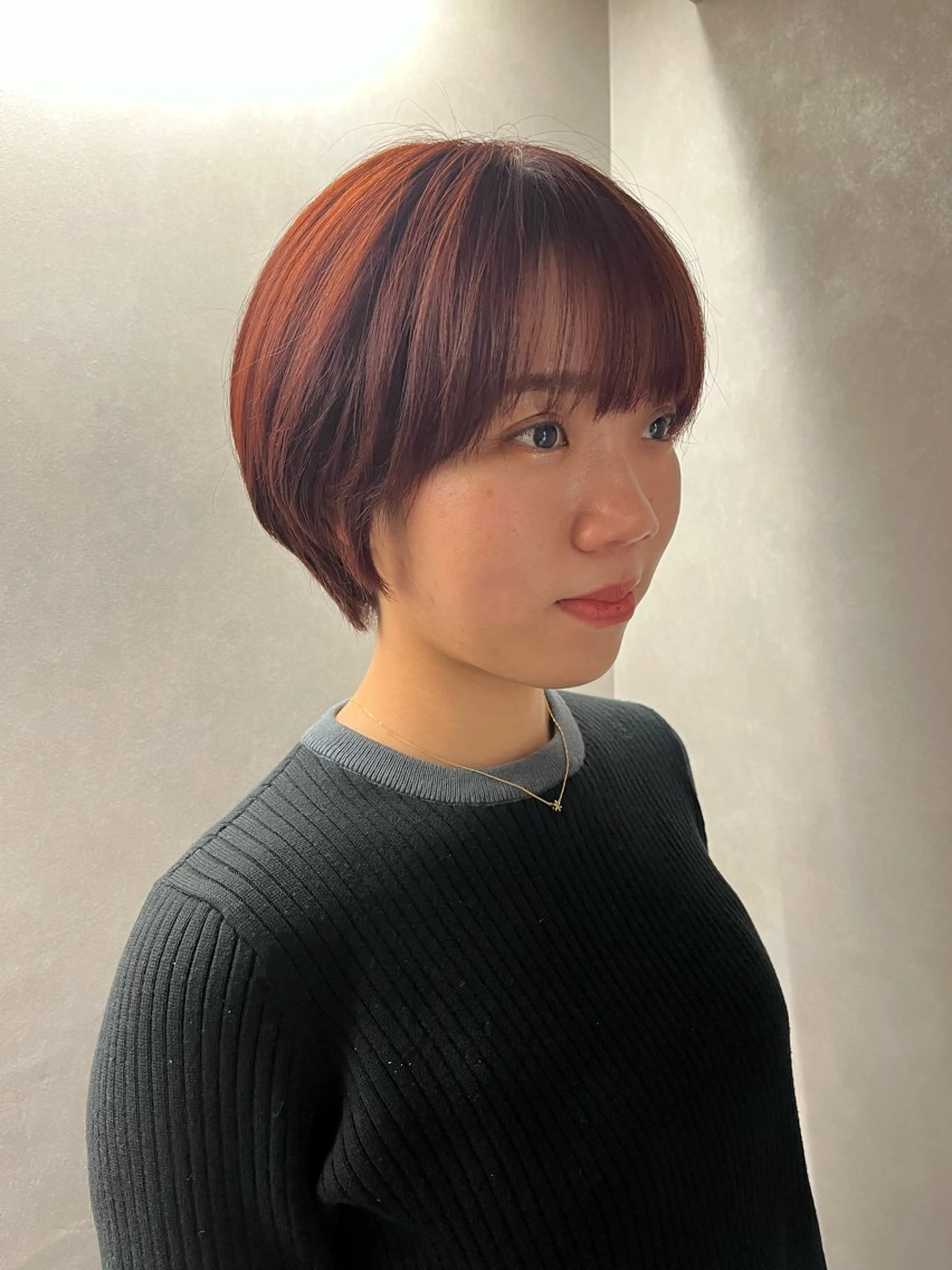 ショート カラー ioeわかめようじ/ 縮毛矯正/髪質改善のヘアスタイル