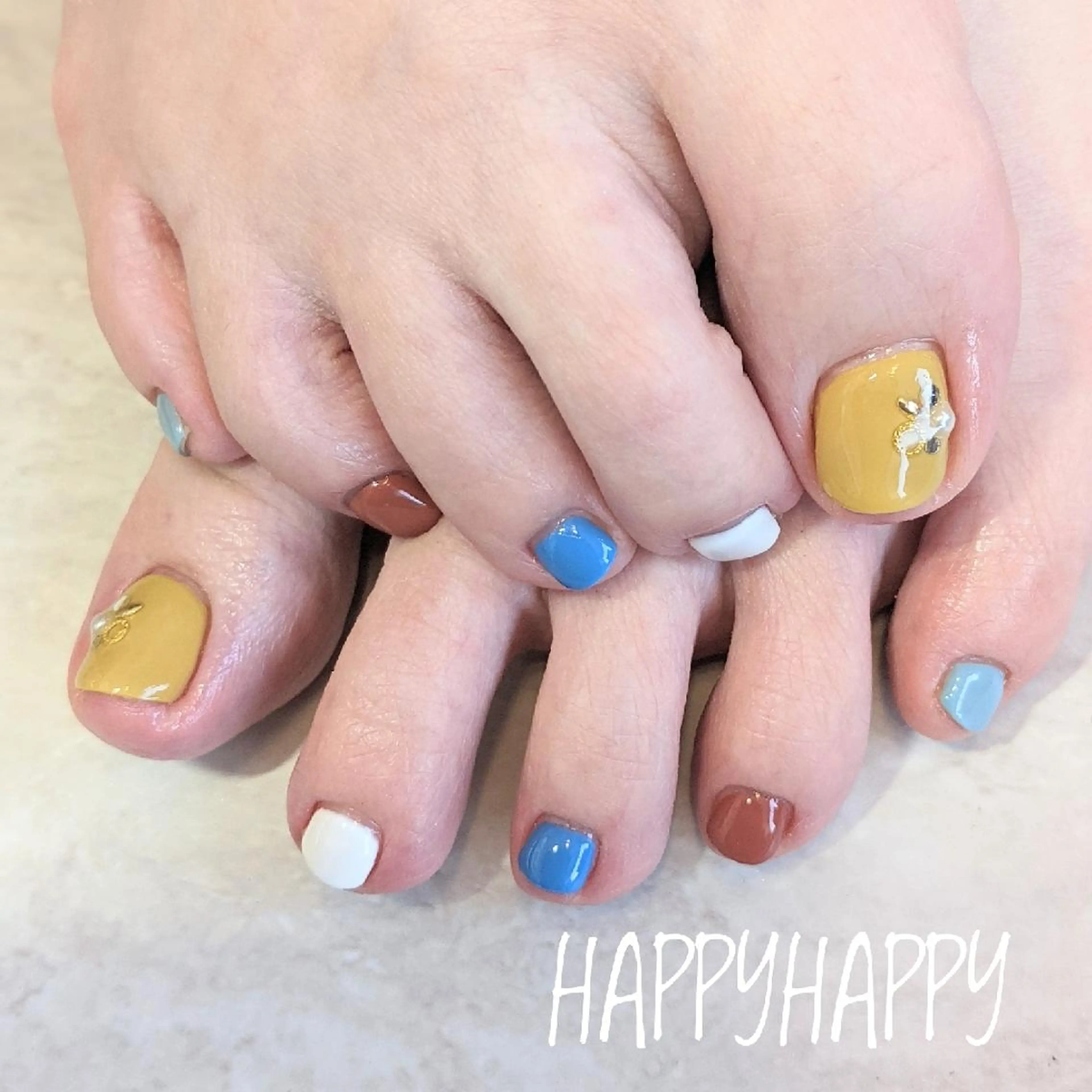 【ミニモ限定価格】*オフ無*フットワンカラーネイルの写真