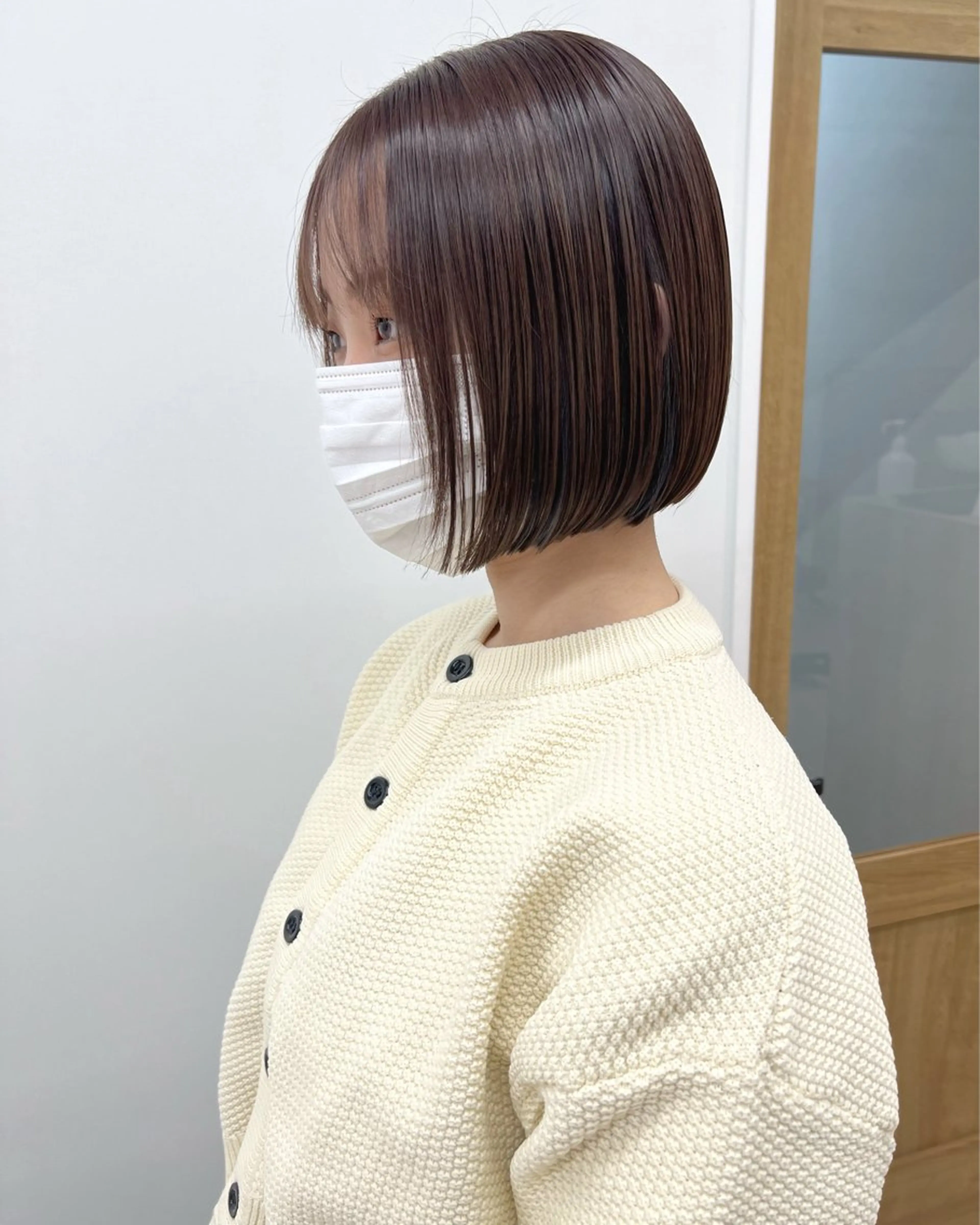 ショート ボブ カット ヘアカラー lar 立川南口所属・レイヤーボブ/ボブ 仲川和人のヘアスタイル