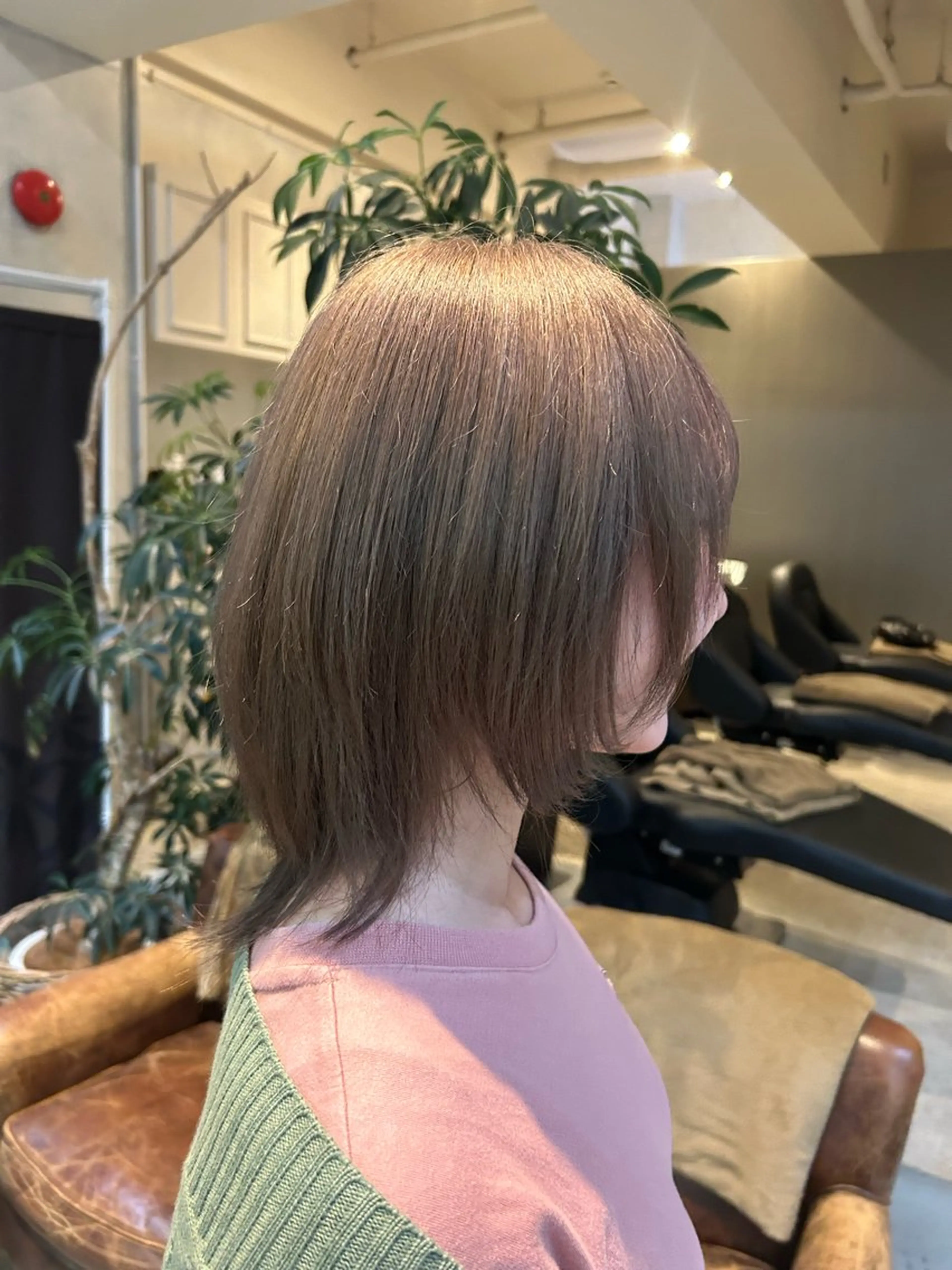 ショート カラー カット ヘアカラー 髪質改善×ハイトーン レイヤー天神美容室のヘアスタイル