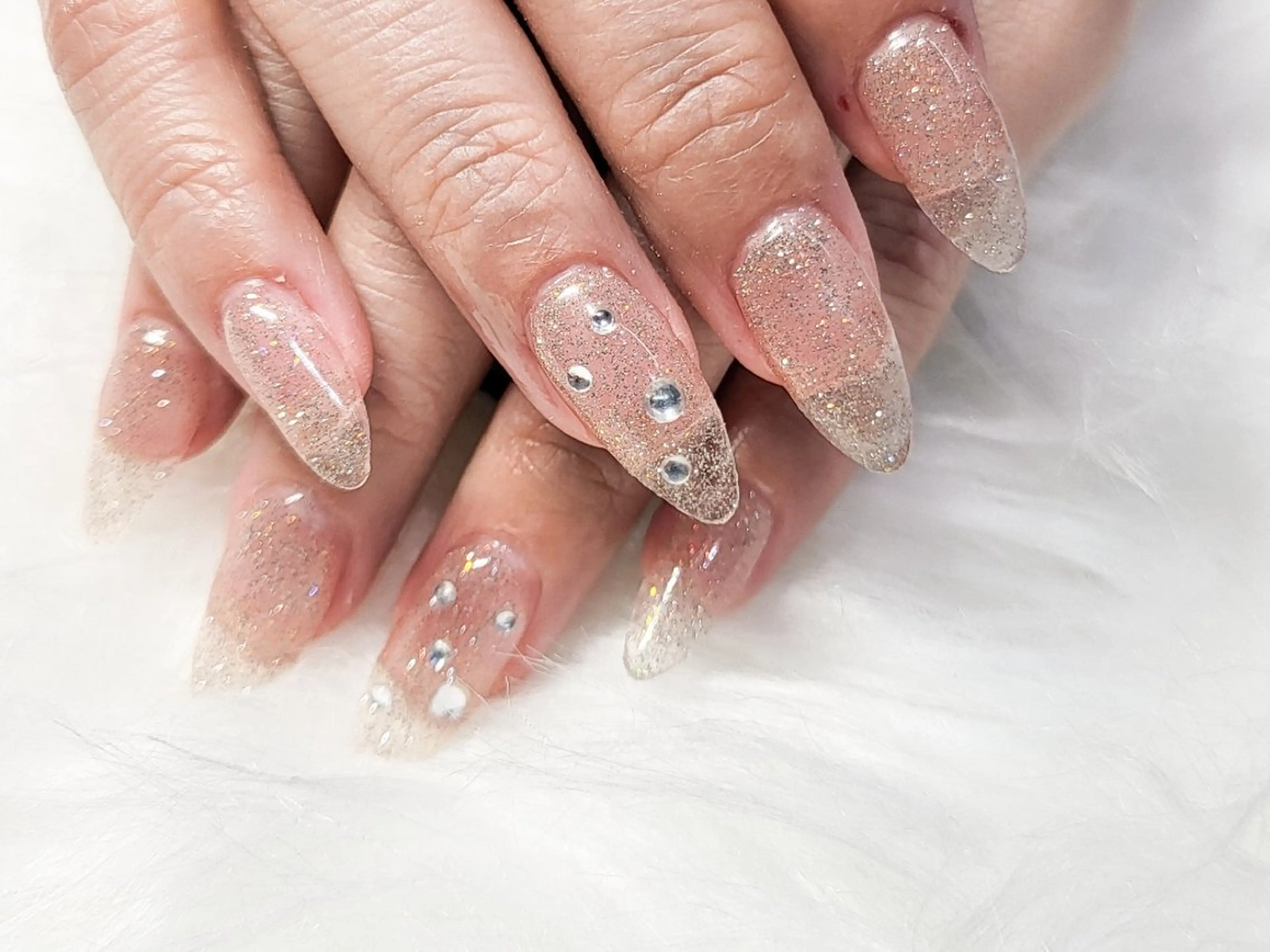 ネイル フラッシュネイル ストーンネイル ハンドネイル 矢野 美希のネイルデザイン