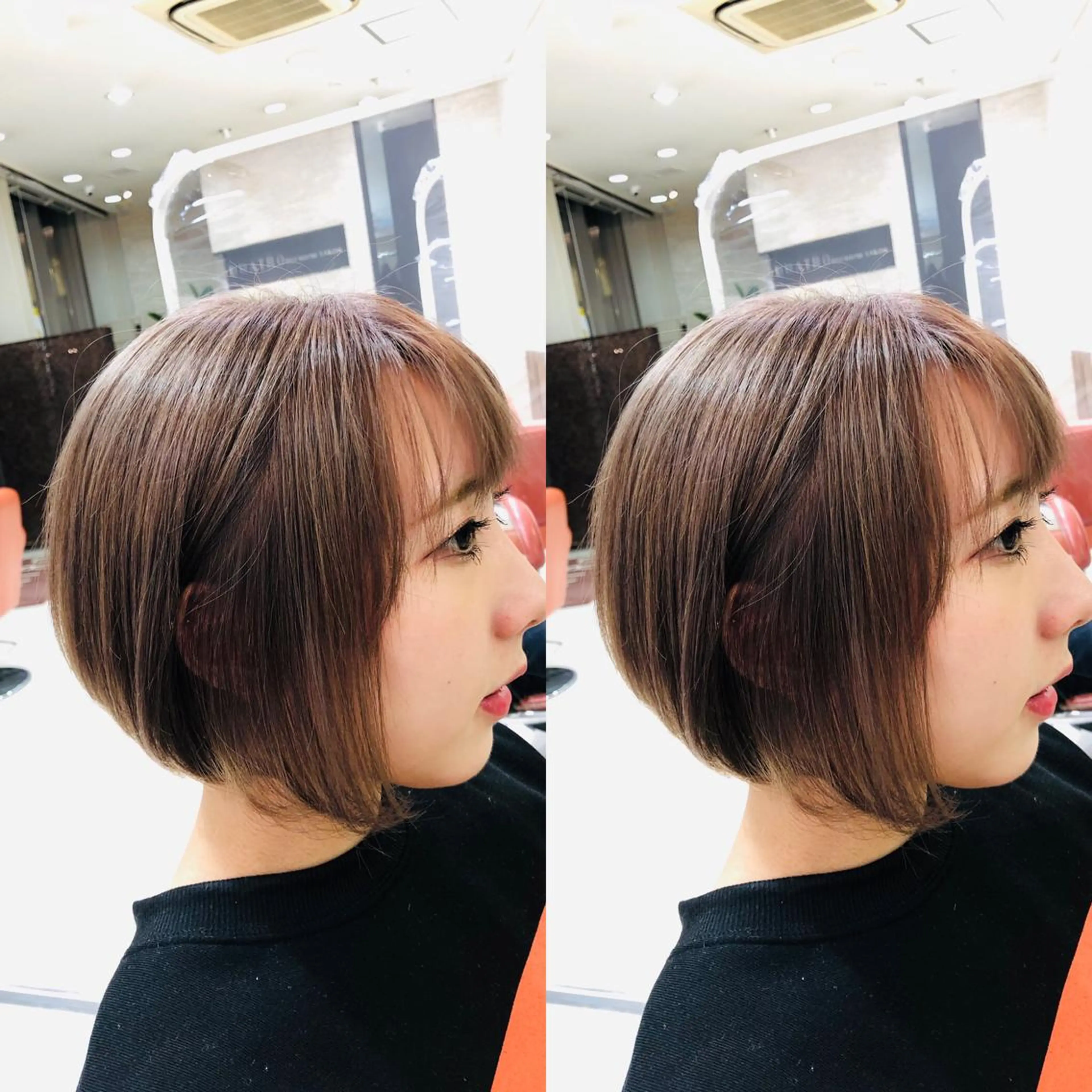 ショート カット ヘアカラー トリートメント Y Uのヘアスタイル