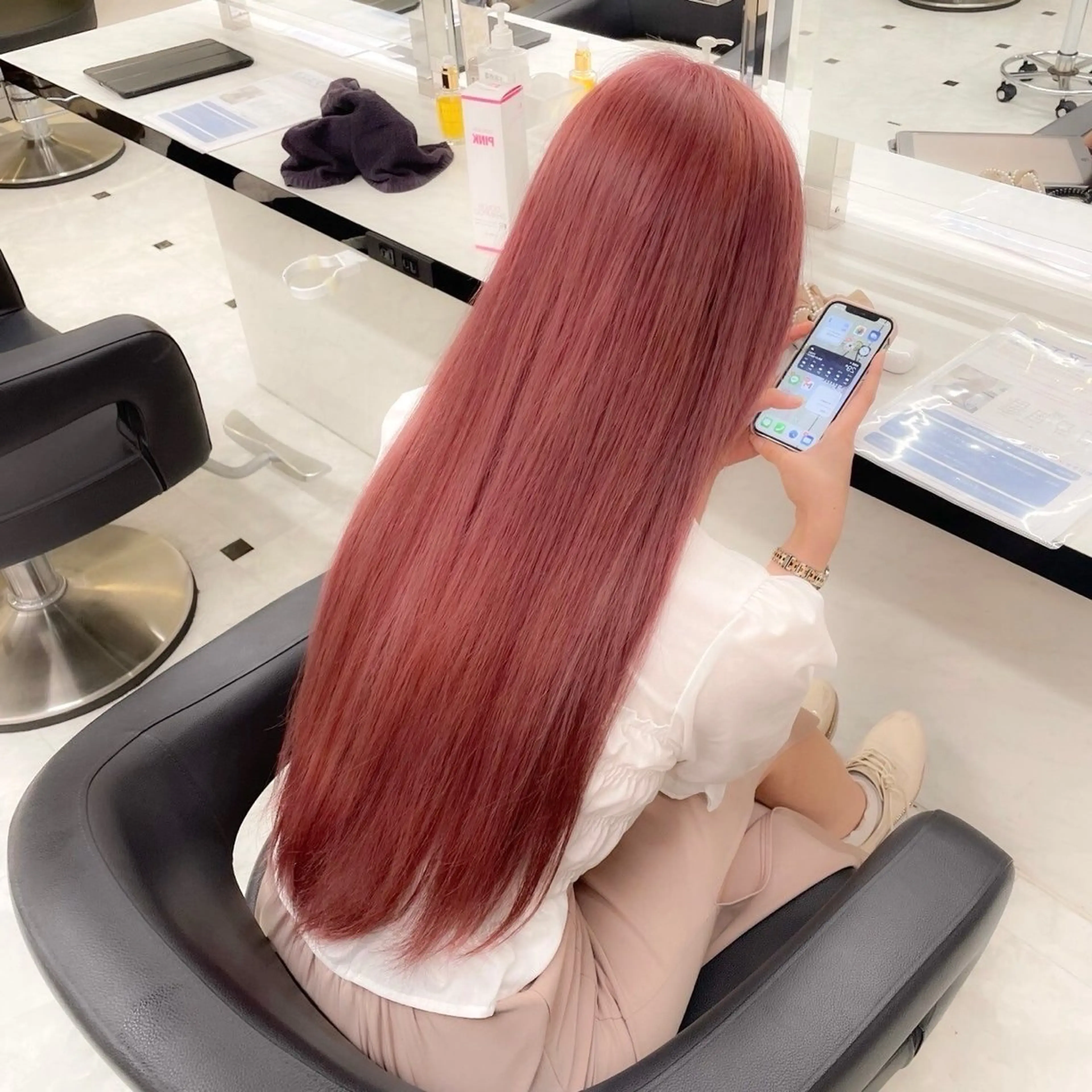 カラー 暖色メンズレディース 🍓優 音のヘアスタイル