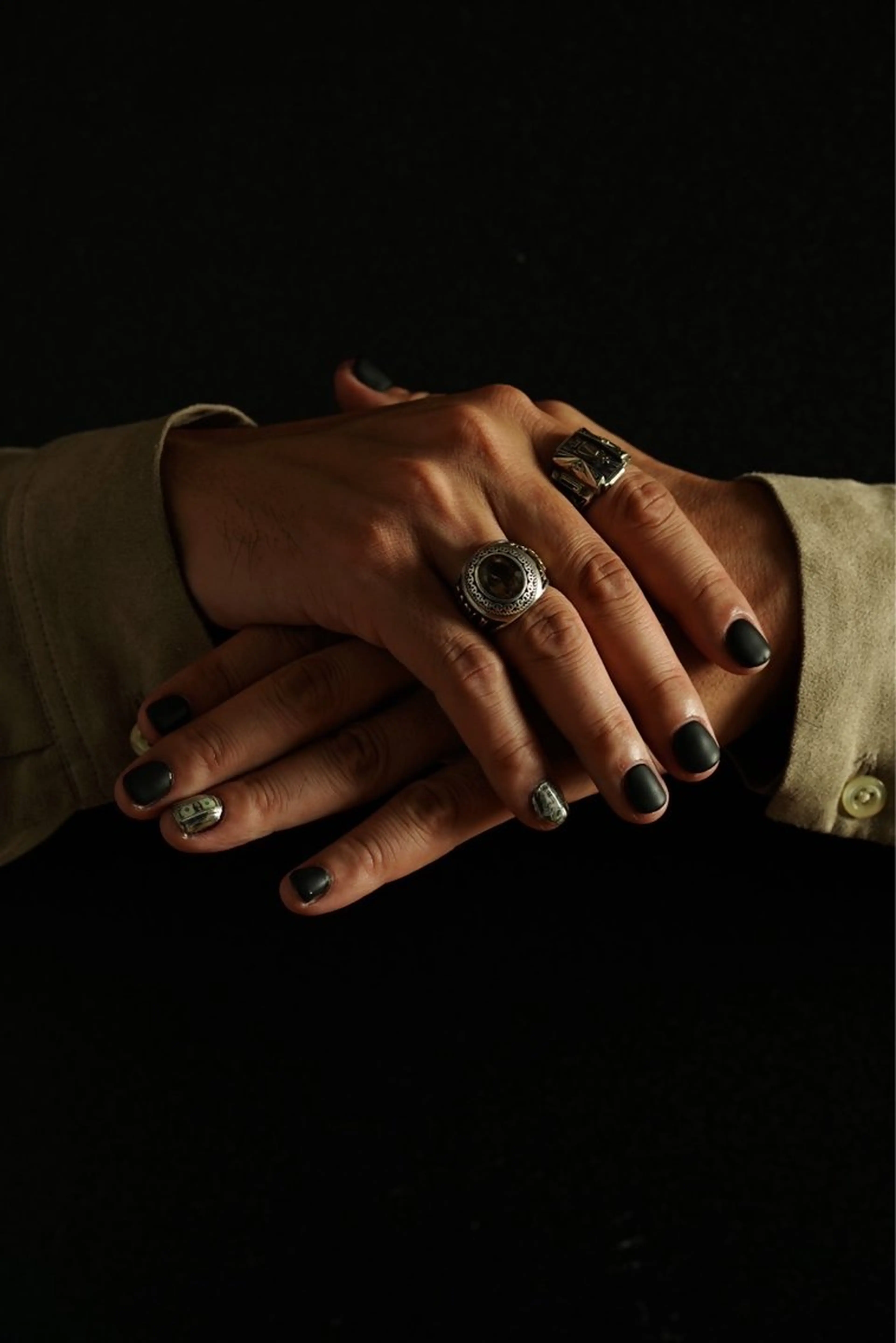 メンズ ネイル メンズネイル ミラーネイル ワンカラーネイル Cleo伏見 Ellysのネイルデザイン