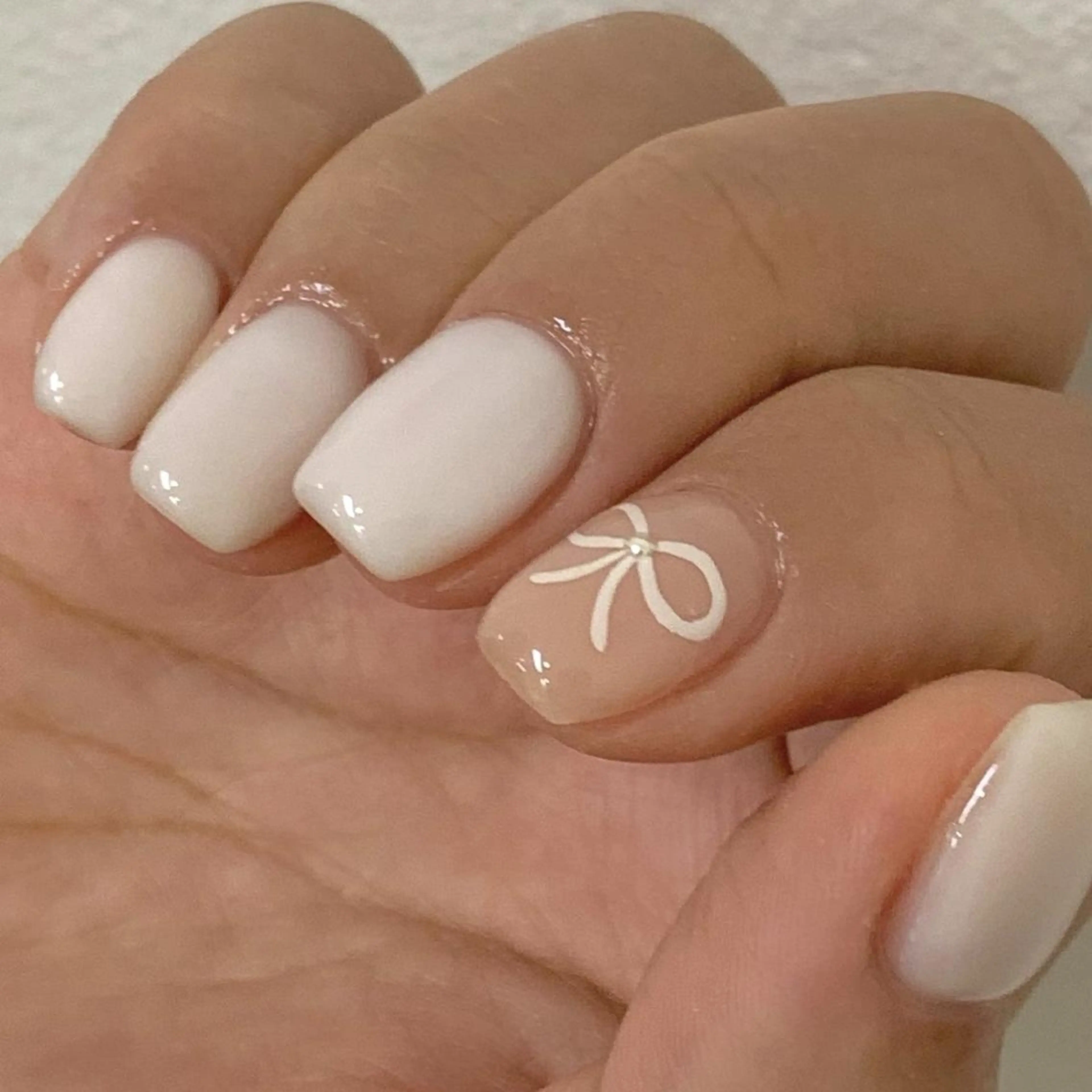 ネイル クリアネイル ジェルネイル パラジェル ハンドネイル 🩵Yun nail Salon 🩵のネイルデザイン