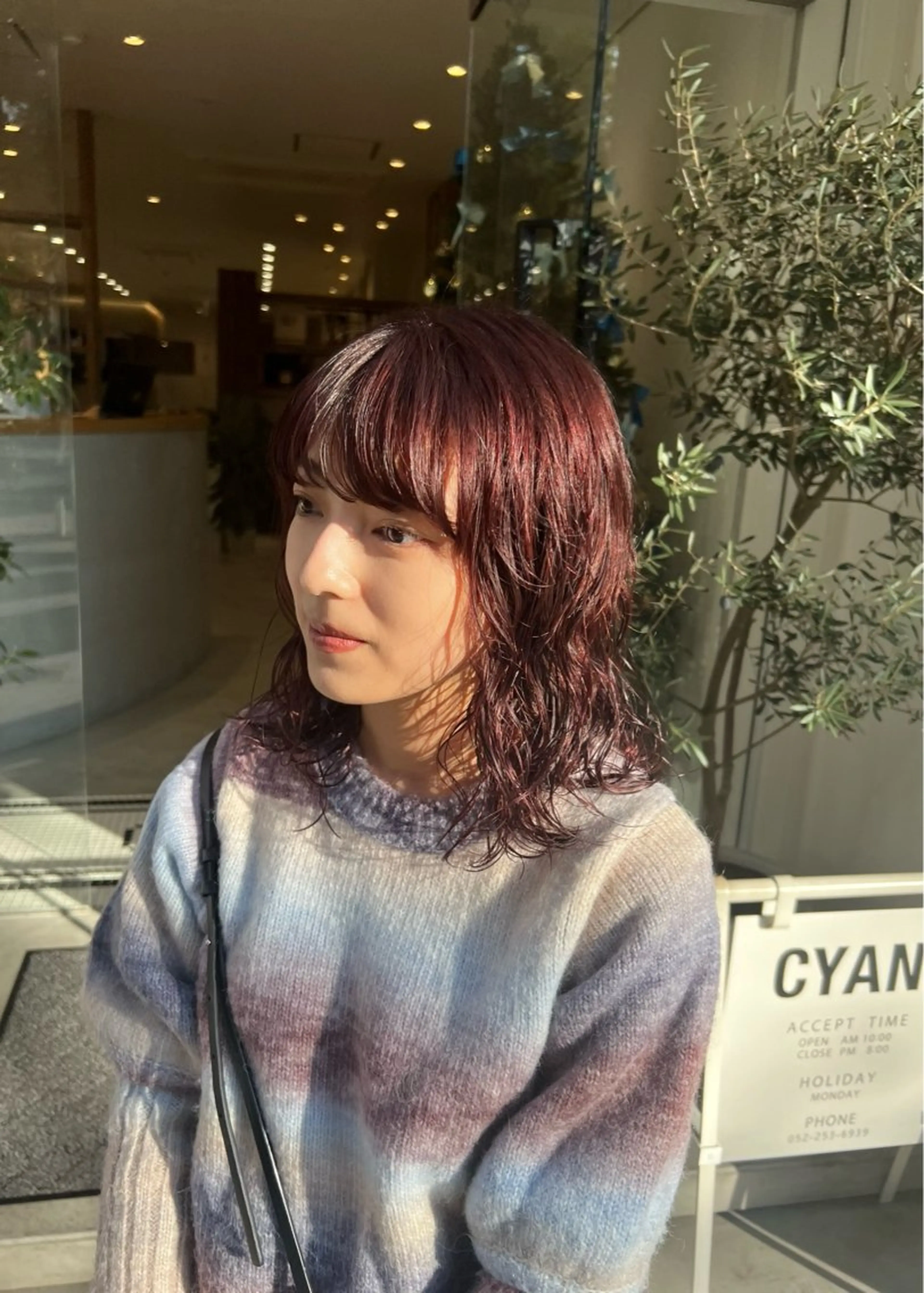 ミディアム ミディアムパーマ カット パーマ パーマ/名古屋パーマ / コデラ ナナホのヘアスタイル