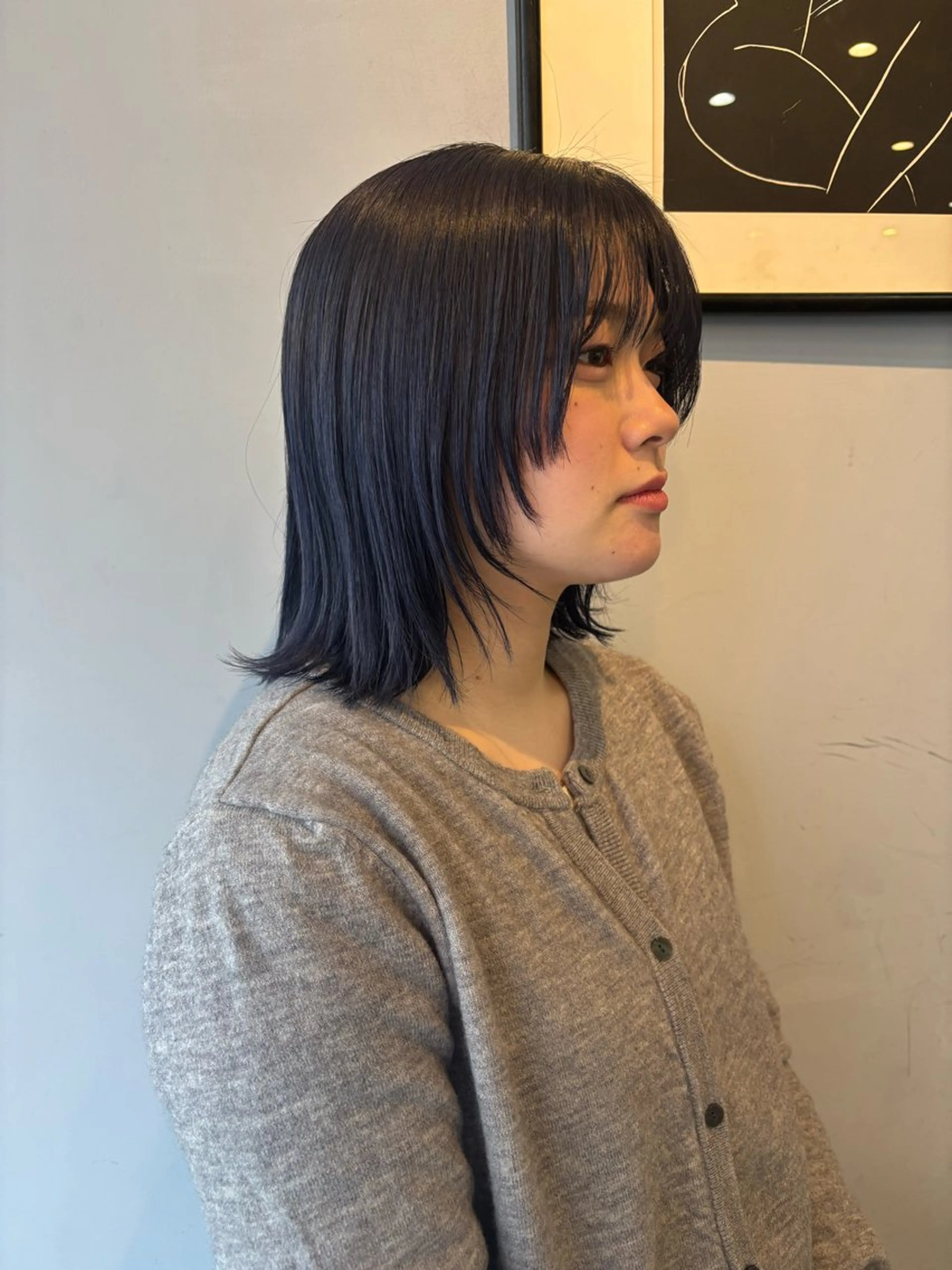 ミディアム 福井 莉帆のヘアスタイル