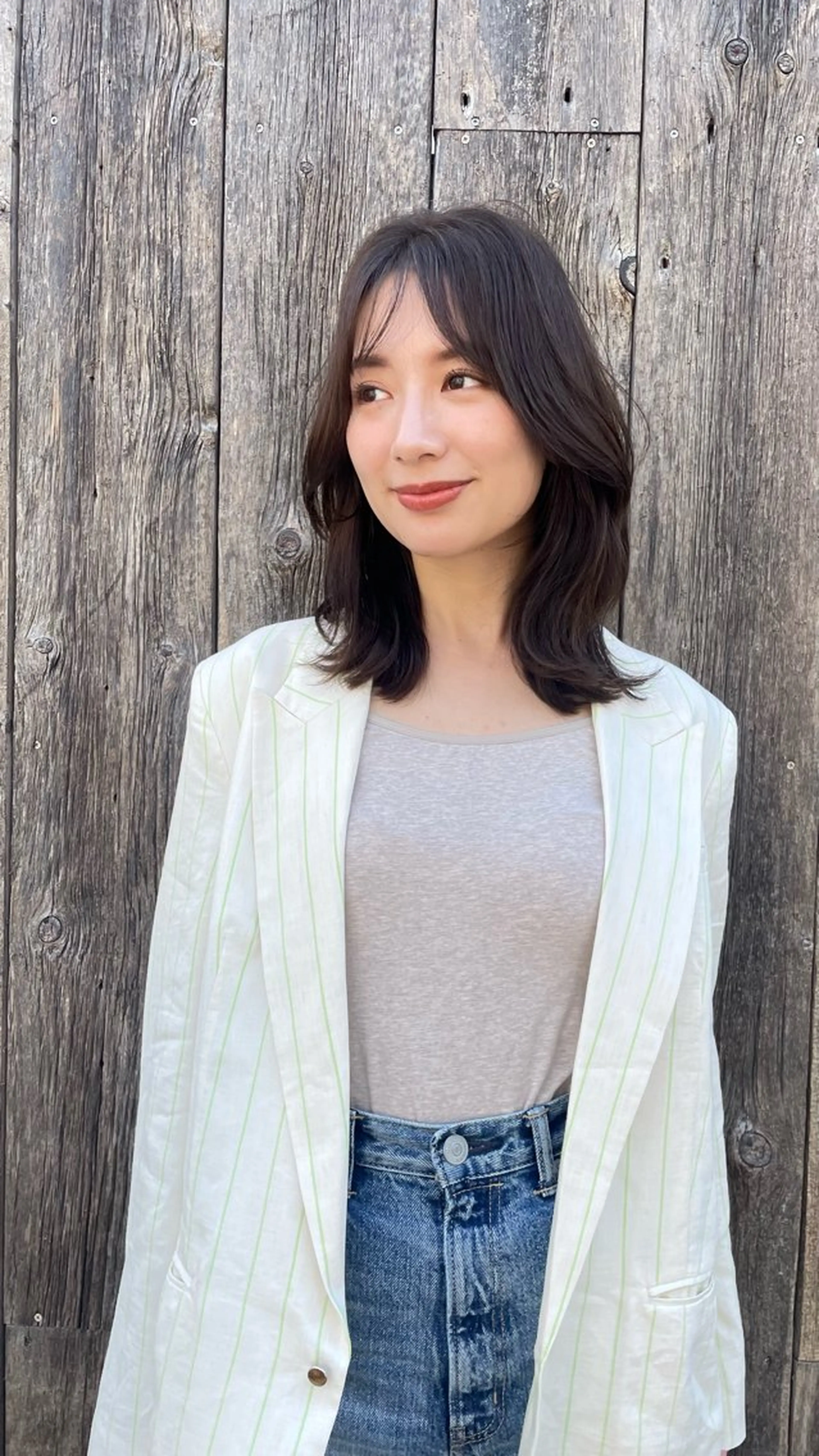 セミロング カラー パーマ ヘアアレンジ 【くせ毛解消】縮毛 髪質改善✨たくみ✨のヘアスタイル