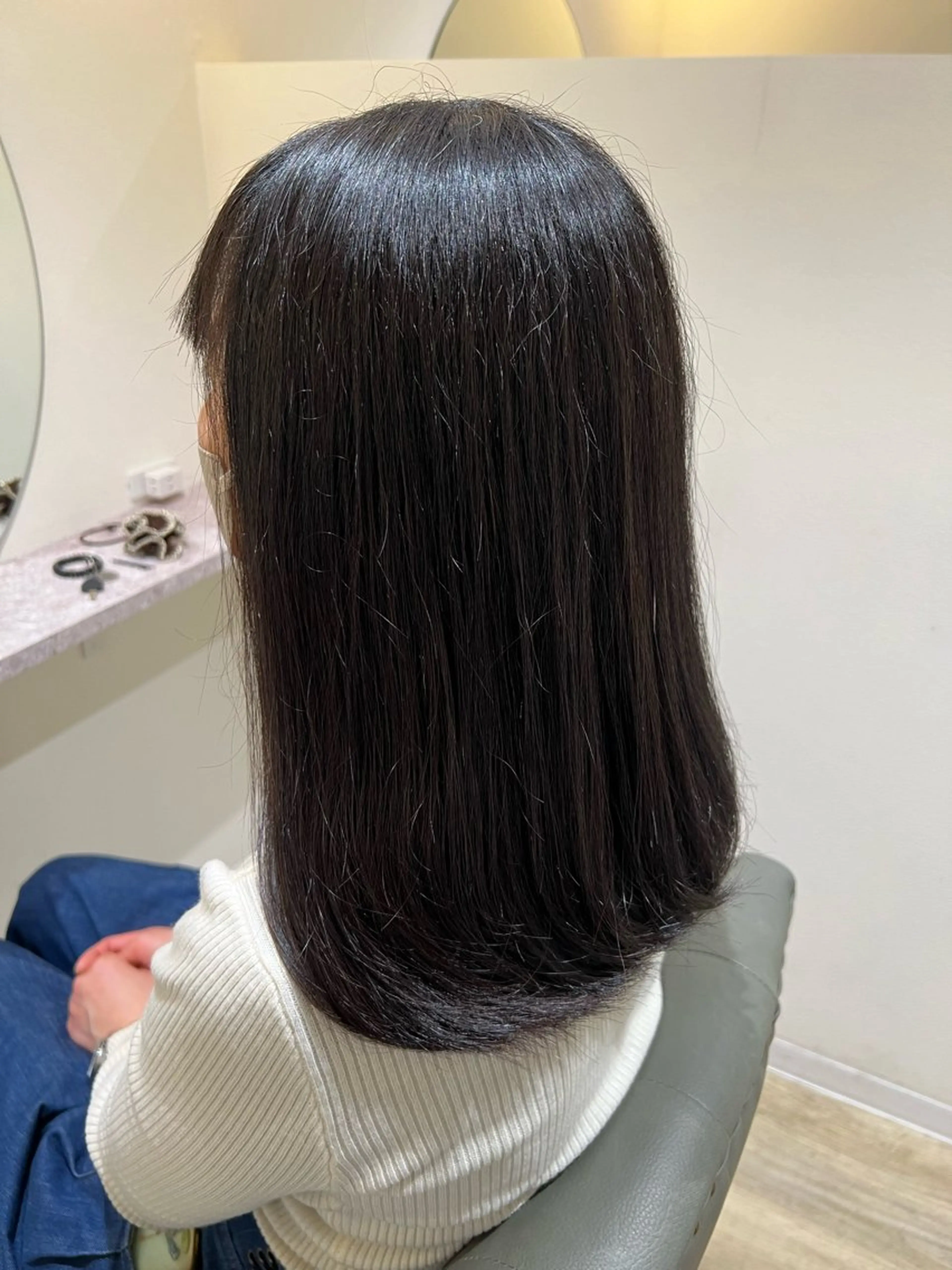 セミロング Academy 家坂のヘアスタイル