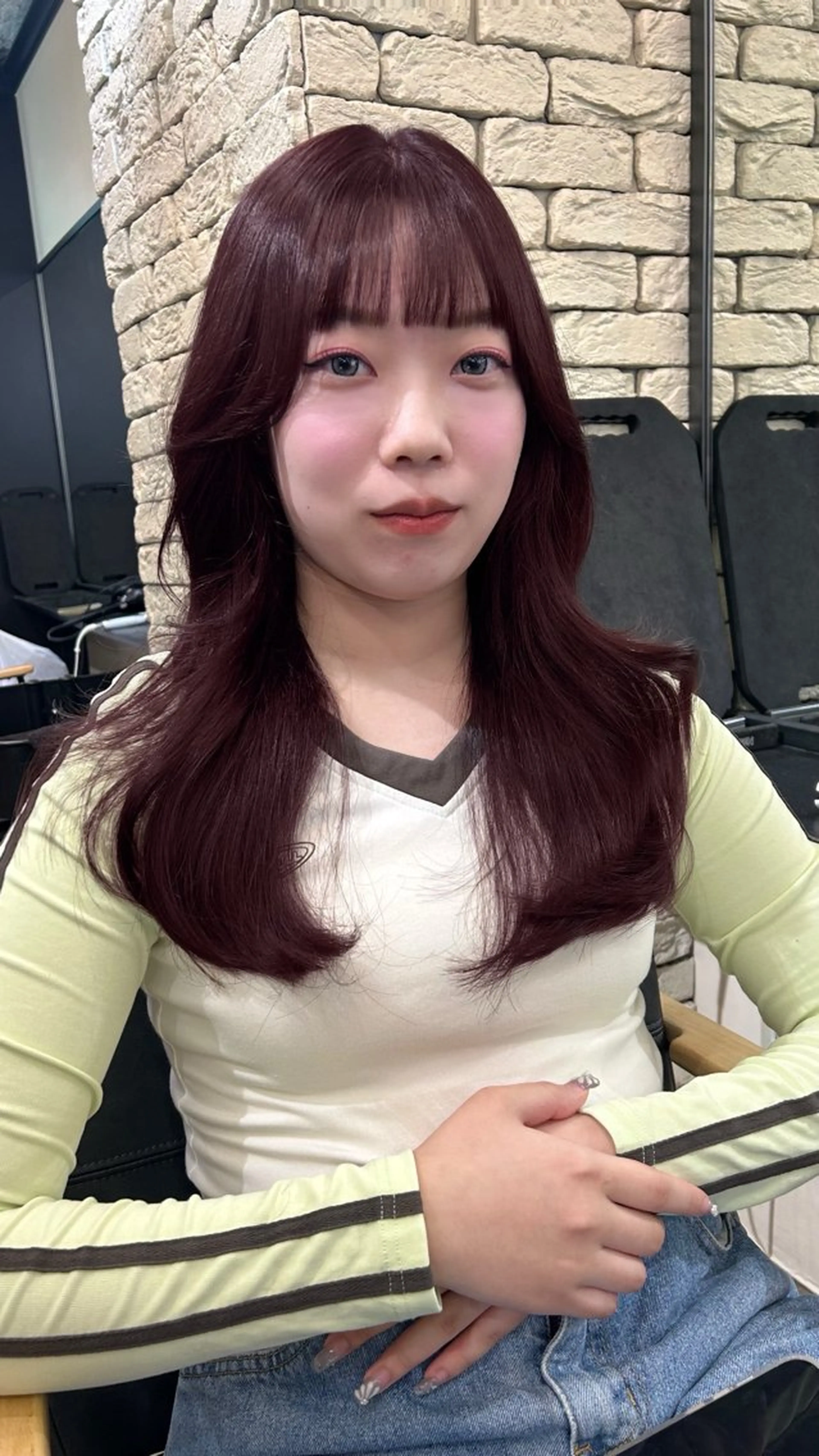 ロング カラー カット ヘアカラー トリートメント 地毛風艶カラー🌿 喜多夏海のヘアスタイル