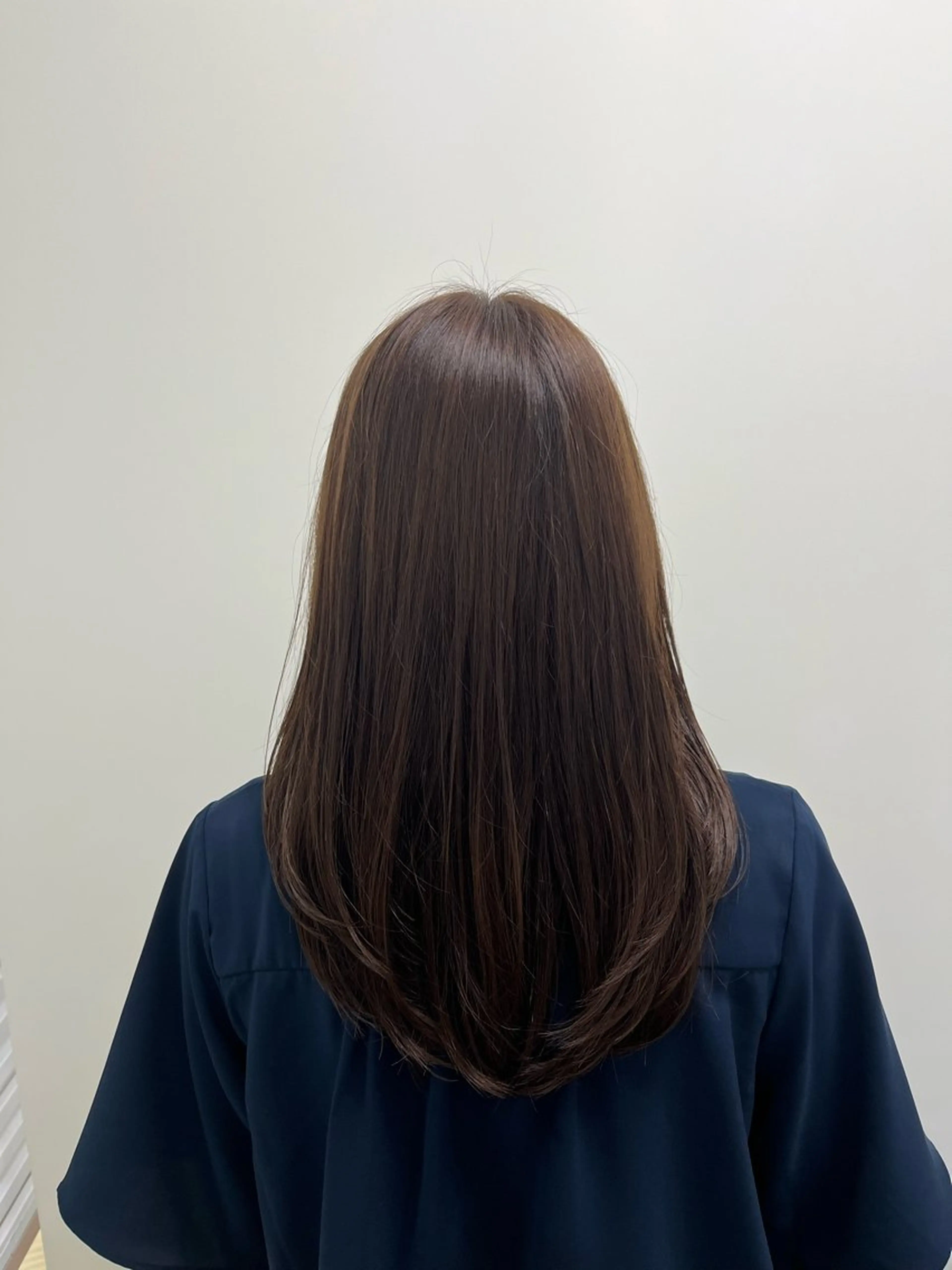 セミロング 新宿/小顔レイヤー/ 顔まわり/西慶太朗のヘアスタイル