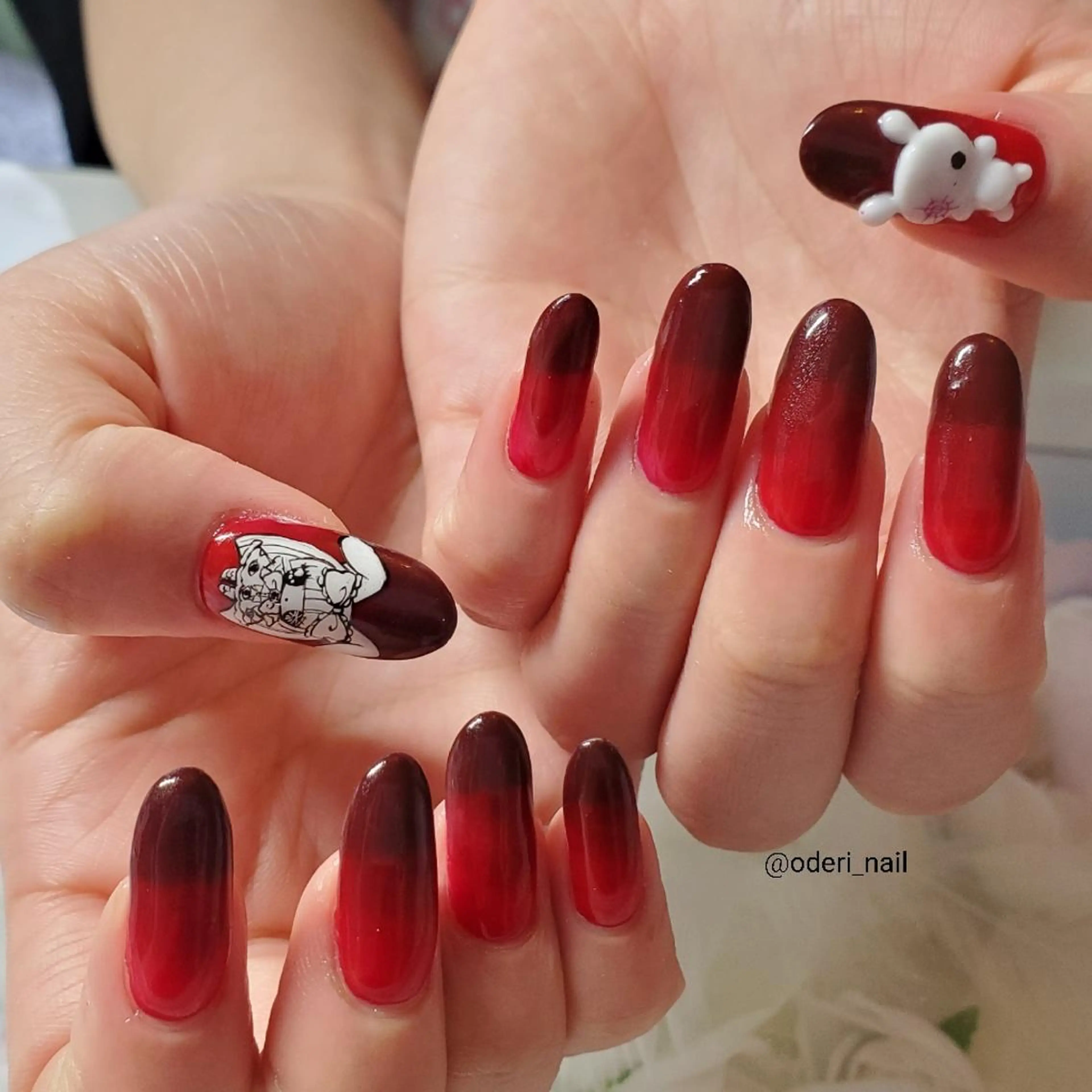 ネイル アートネイル ジェルネイル おで@ oderi_nailのネイルデザイン