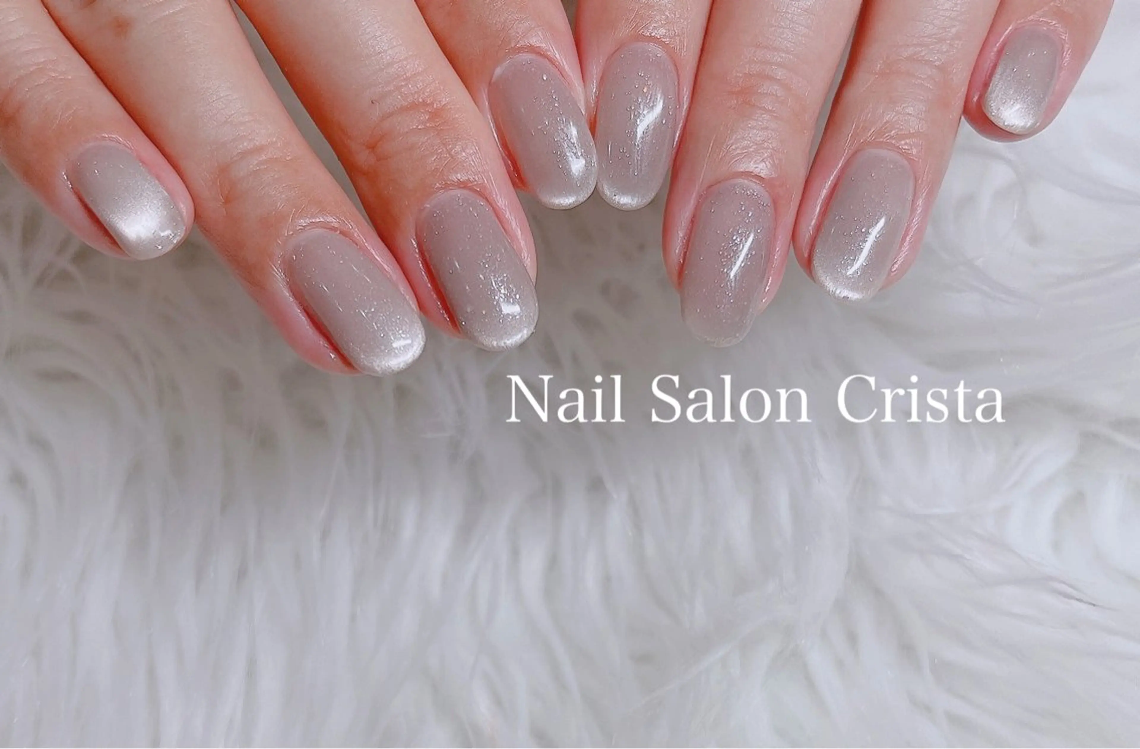 ネイル フットネイル ジェルネイル マグネットネイル オフィスネイル ワンカラーネイル ハンドネイル CRISTA所属・CRISTA MOMOのネイルデザイン