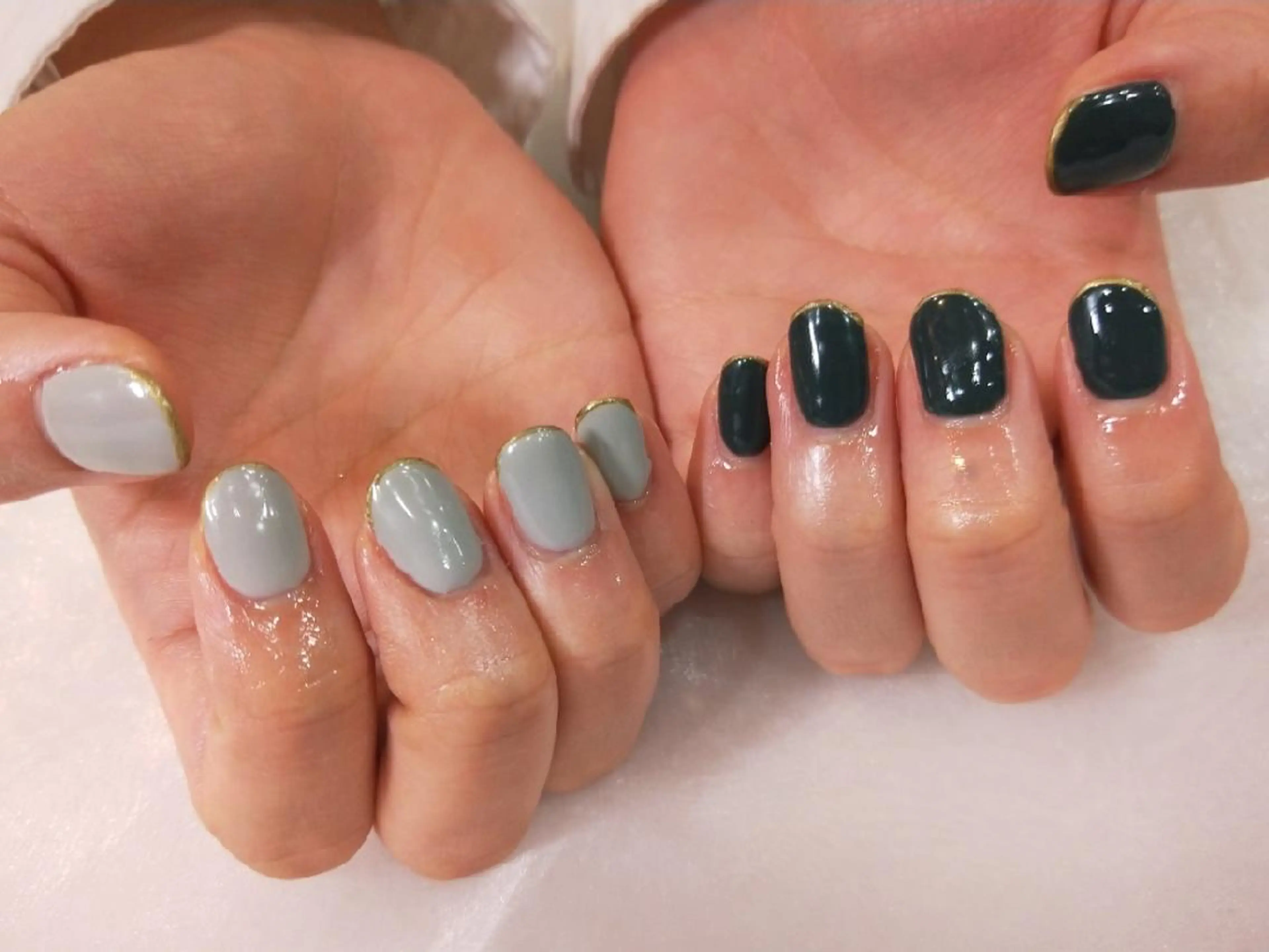 ネイル ハンドネイル ハンドケア R'well所属・はばすみれ🎀ﾈｲﾙ 光ﾌｪｲｼｬﾙ ﾍｱのネイルデザイン