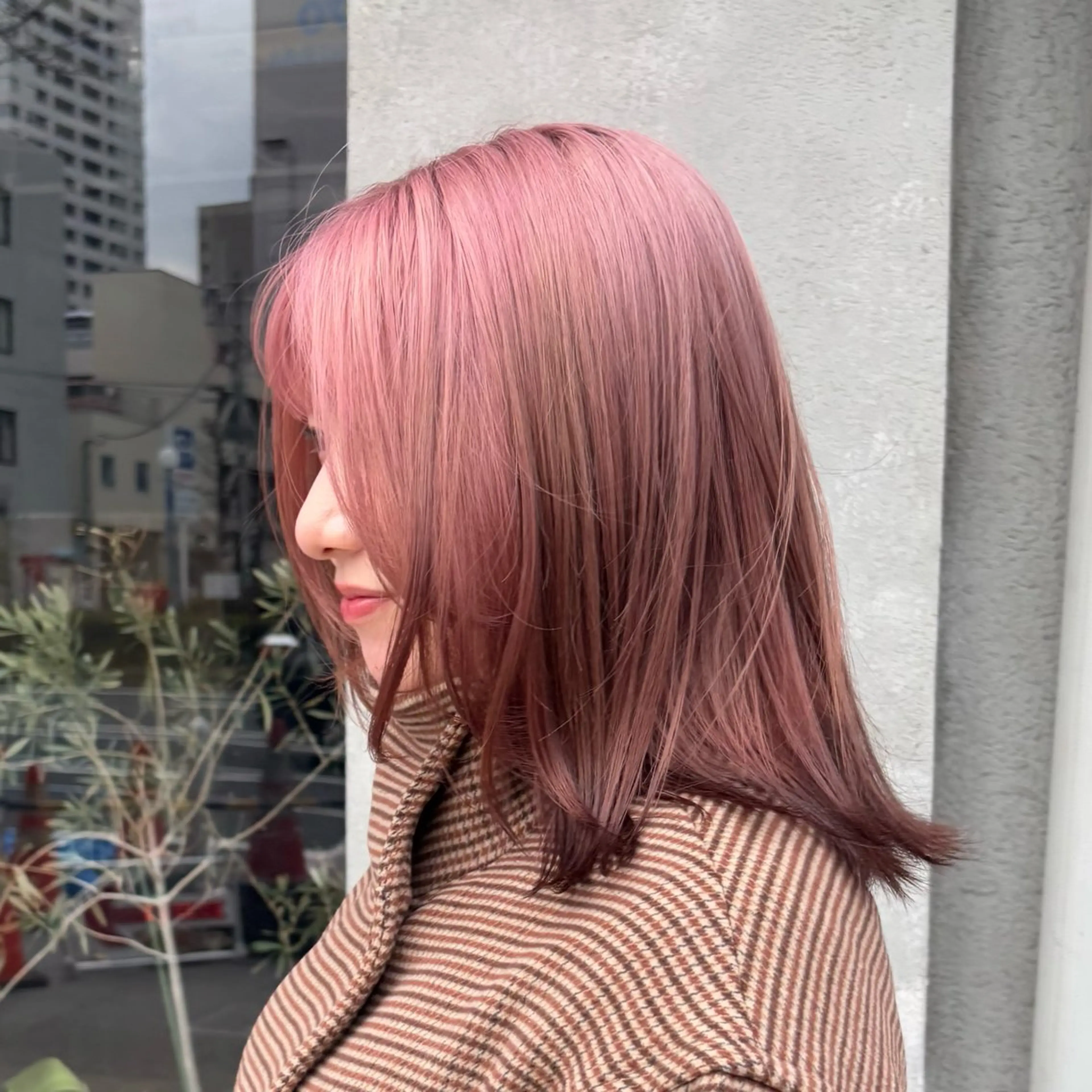 ミディアム カラー ブリーチ 透明感カラー ヘアカラー BELO OSAKA マオのヘアスタイル