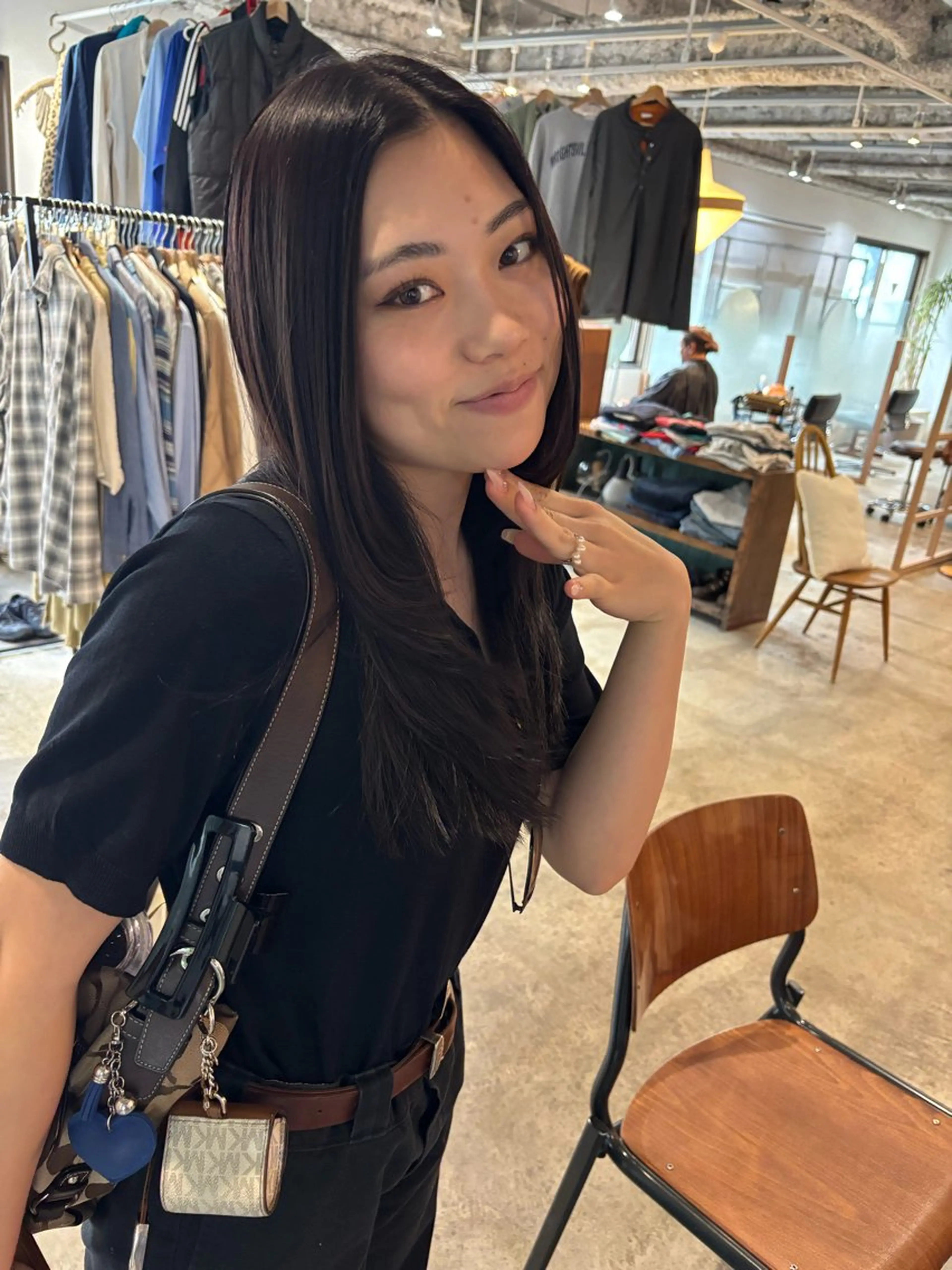 ロング カラー カット ヘアカラー トリートメント Hayashi Shioriのヘアスタイル