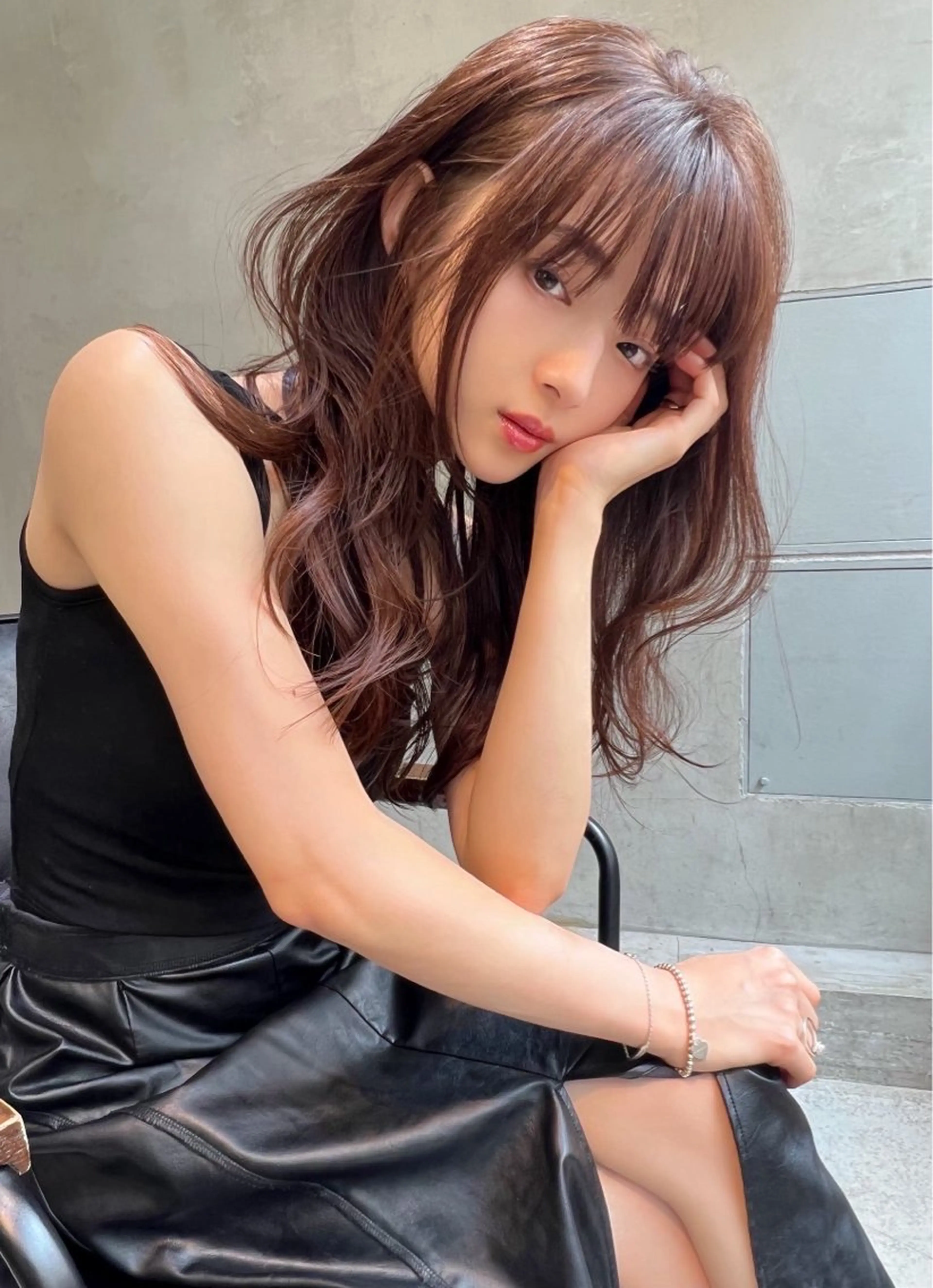 ロング カラー カット ヘアカラー トリートメント Ameri 新宿所属・新宿/透明感カラー/ 髪質改善/桜良のヘアスタイル