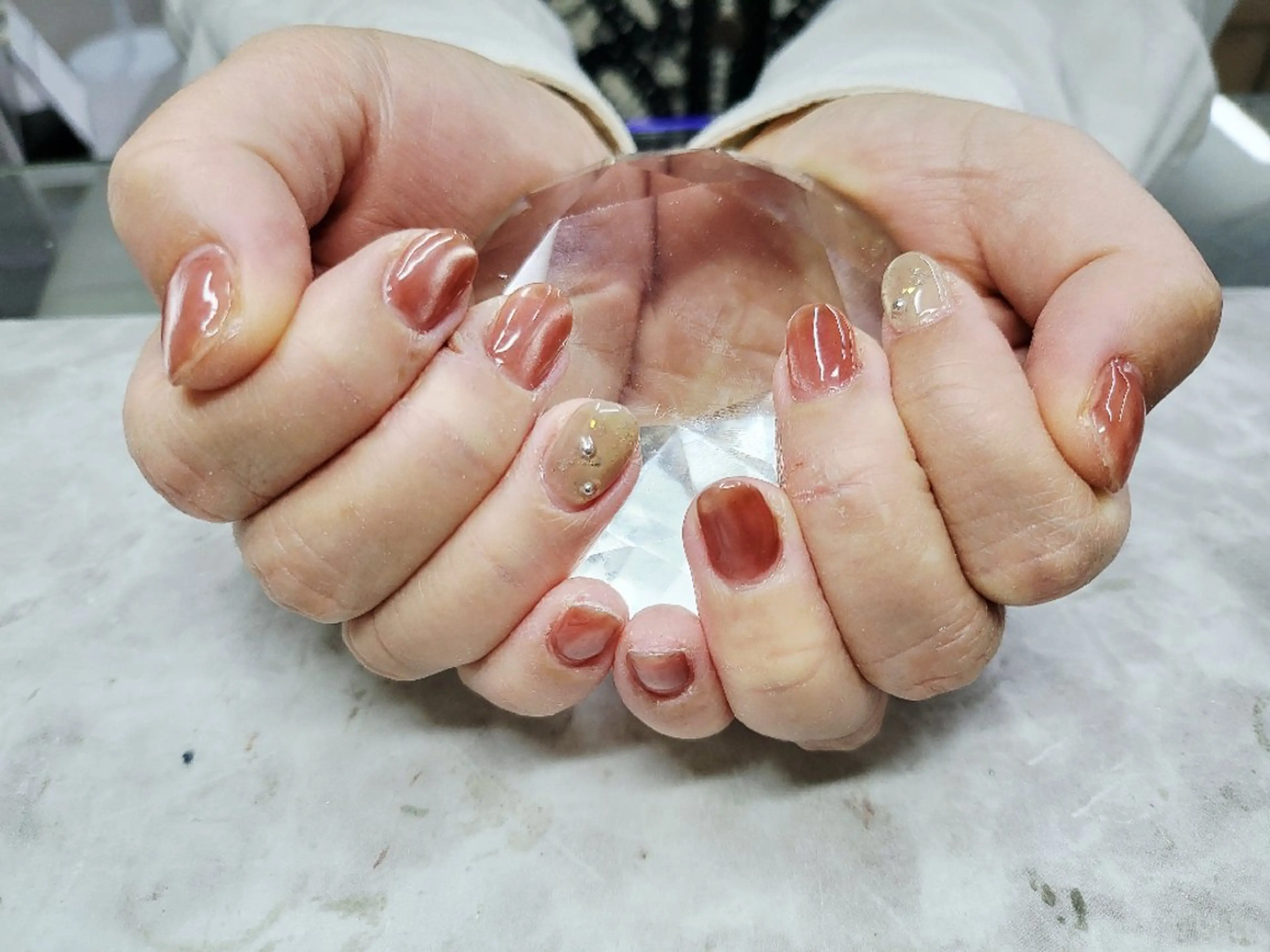 ネイルアート2本【OFF無】の写真