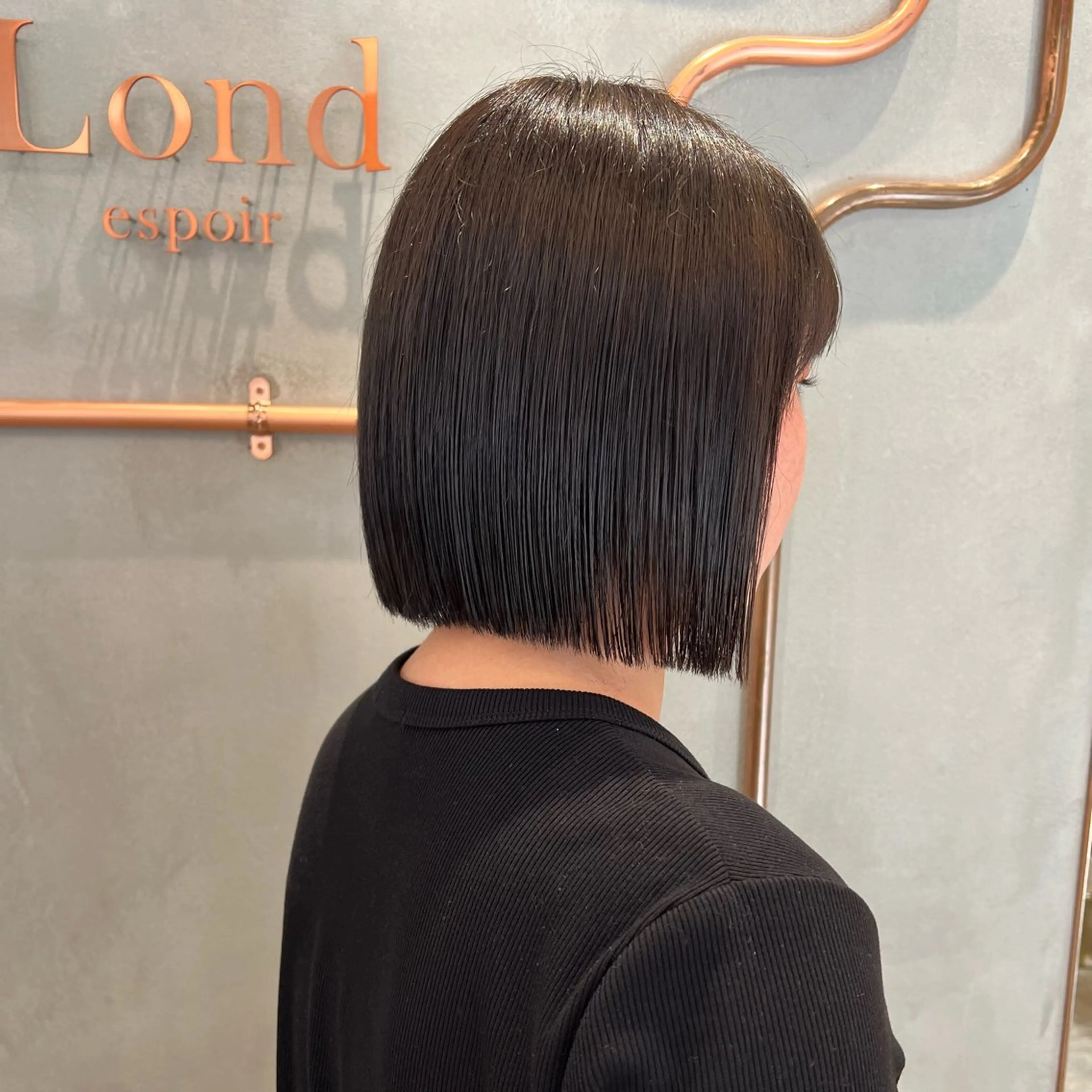 ショート カラー ボブ/巻ける縮毛矯正 /韓国レイヤーはなのヘアスタイル