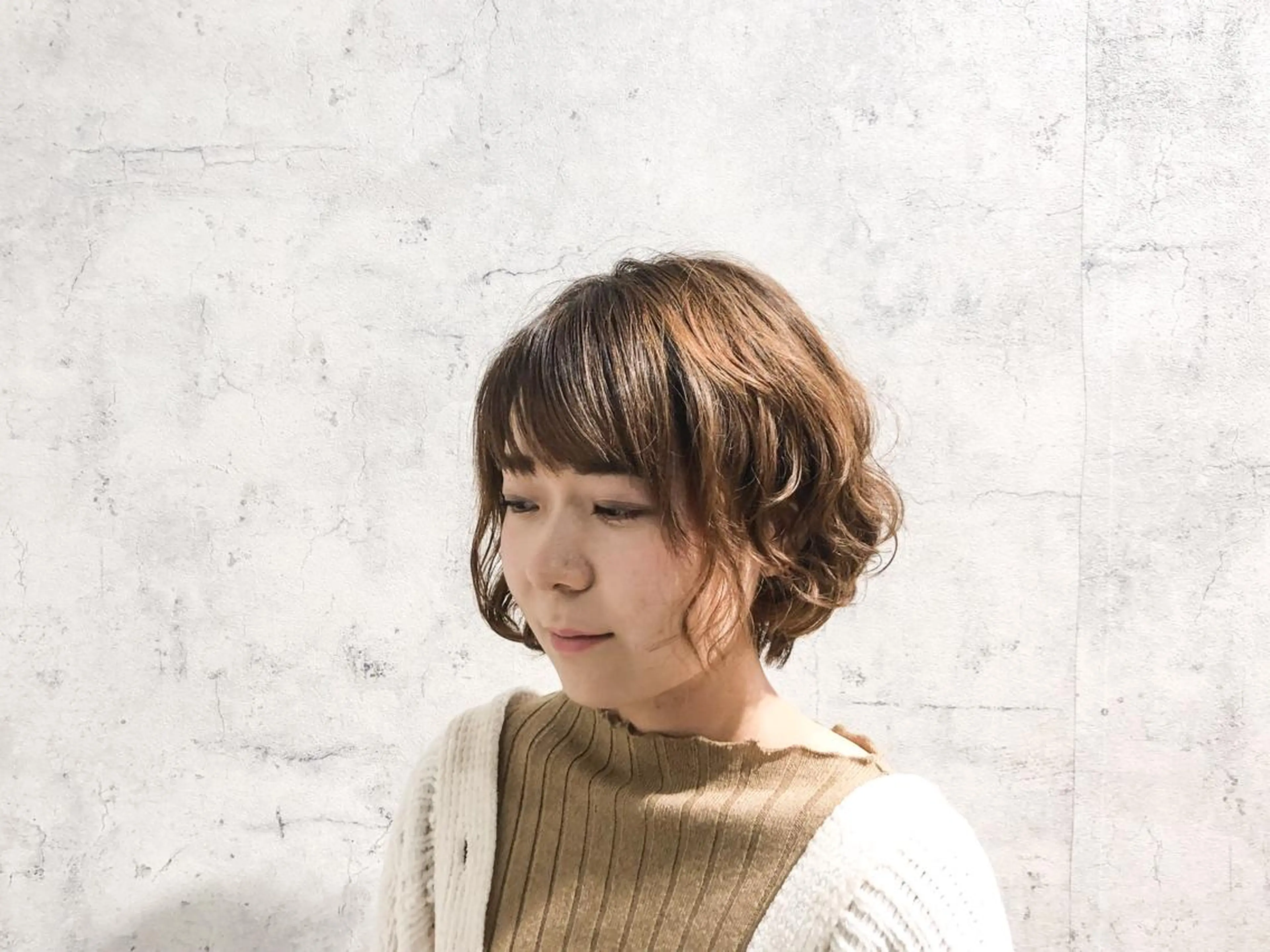 ショート パーマ ショートヘア salowin郡山所属・佐藤 結花のヘアスタイル