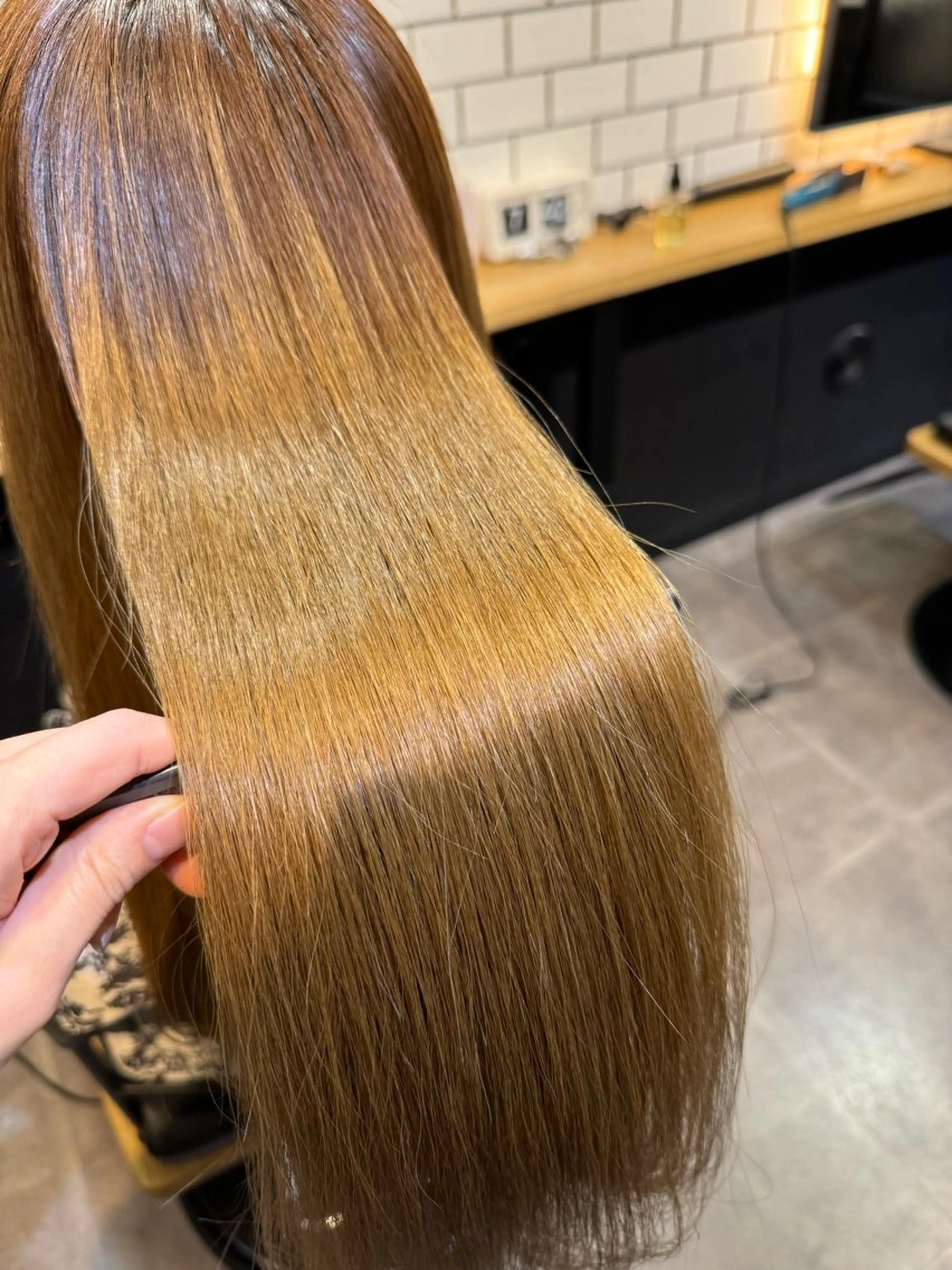 ロング くせ毛 髪質改善 似合わせカット 縮毛矯正 吉祥寺プルエクステ 🌟Hiraiのヘアスタイル