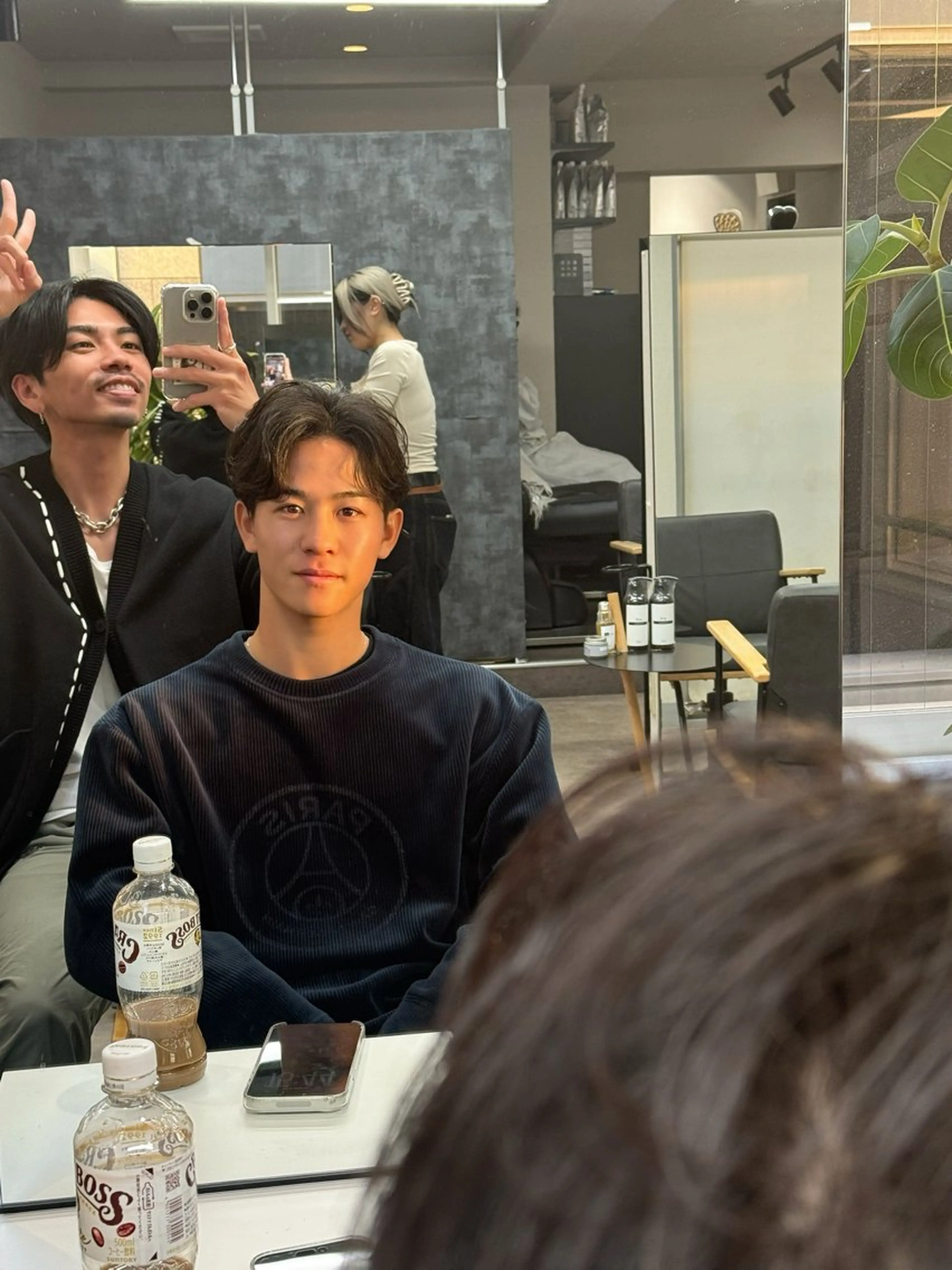 メンズ カット パーマ 表参道フェザーパーマ ニュアンスパーマのヘアスタイル