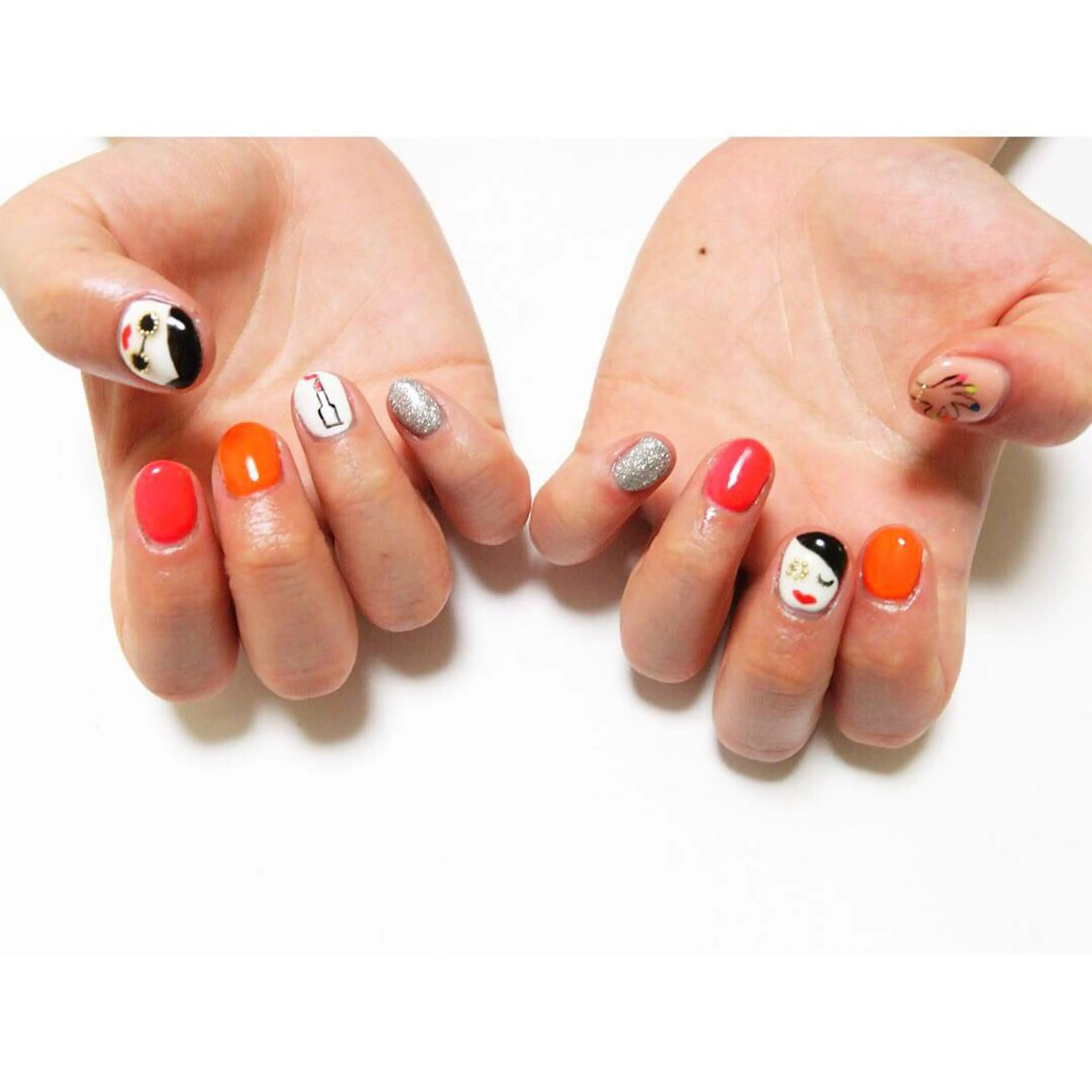 ネイル 痛ネイル/ワンホン/ フィルイン/長さだしのネイルデザイン