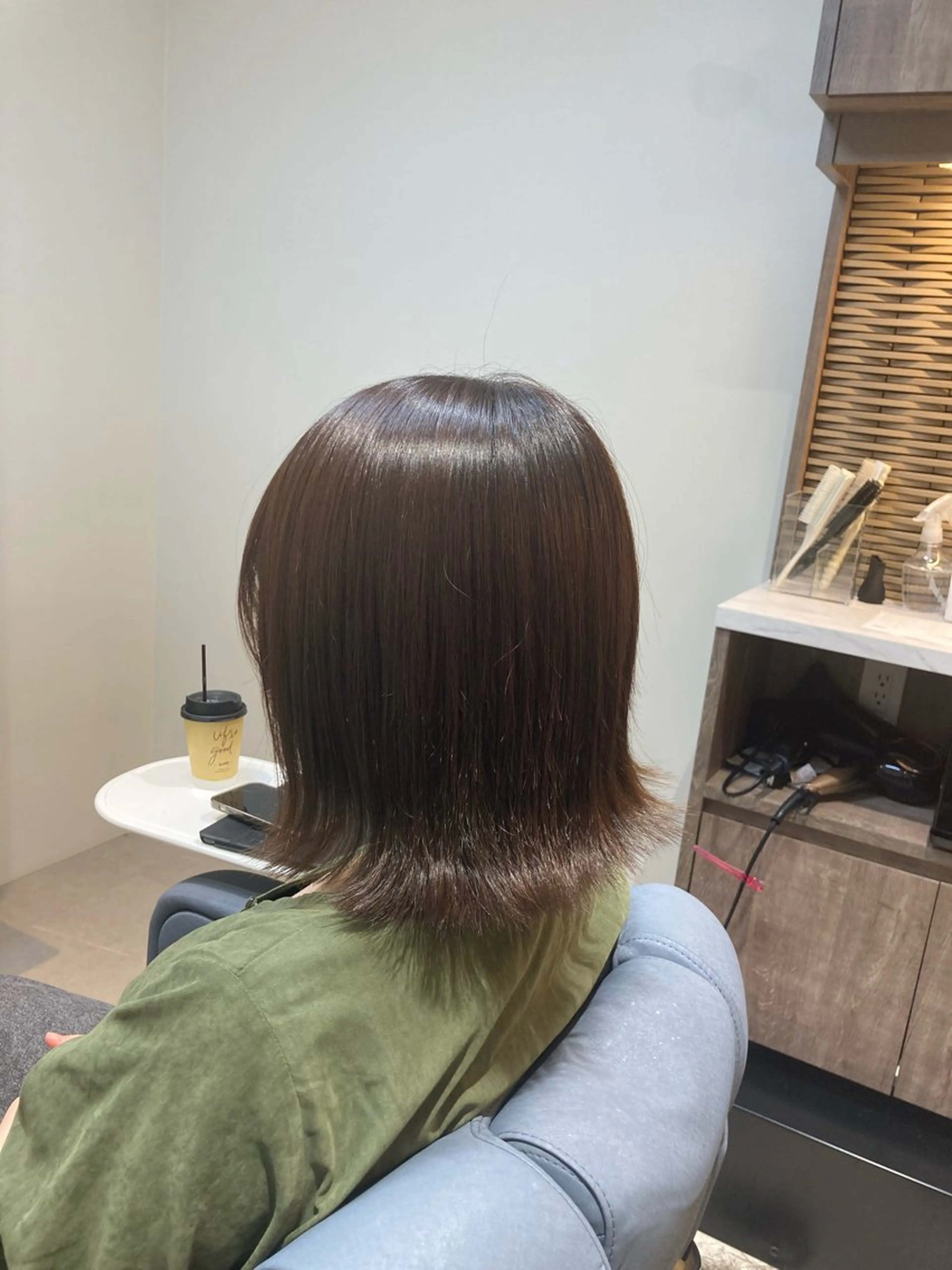 ミディアム ボブ 外ハネヘア ピンクカラー🎀 米津 美佑のヘアスタイル