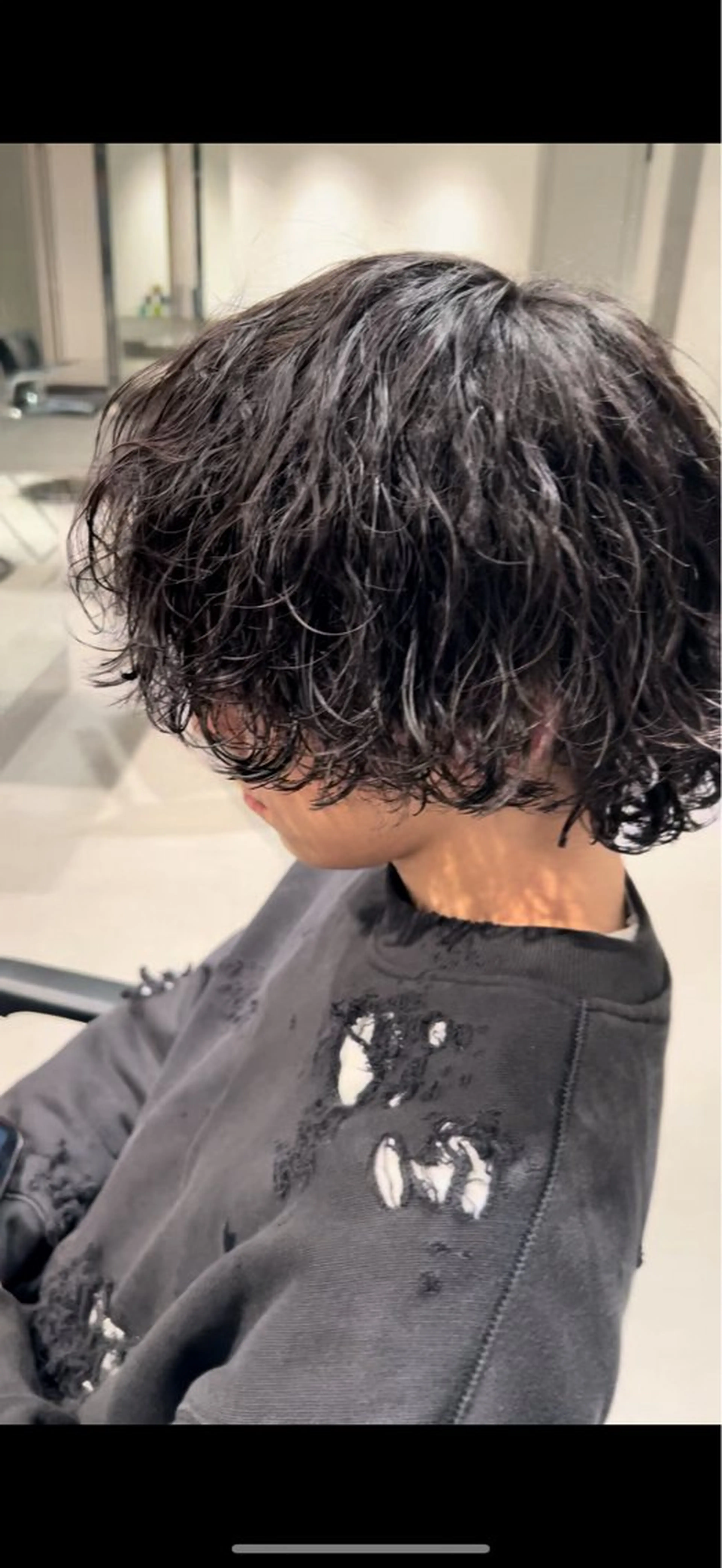 パーマ メンズ メンズパーマ 刈り上げ 波巻きパーマ メンズ/佐藤 恒輝のヘアスタイル