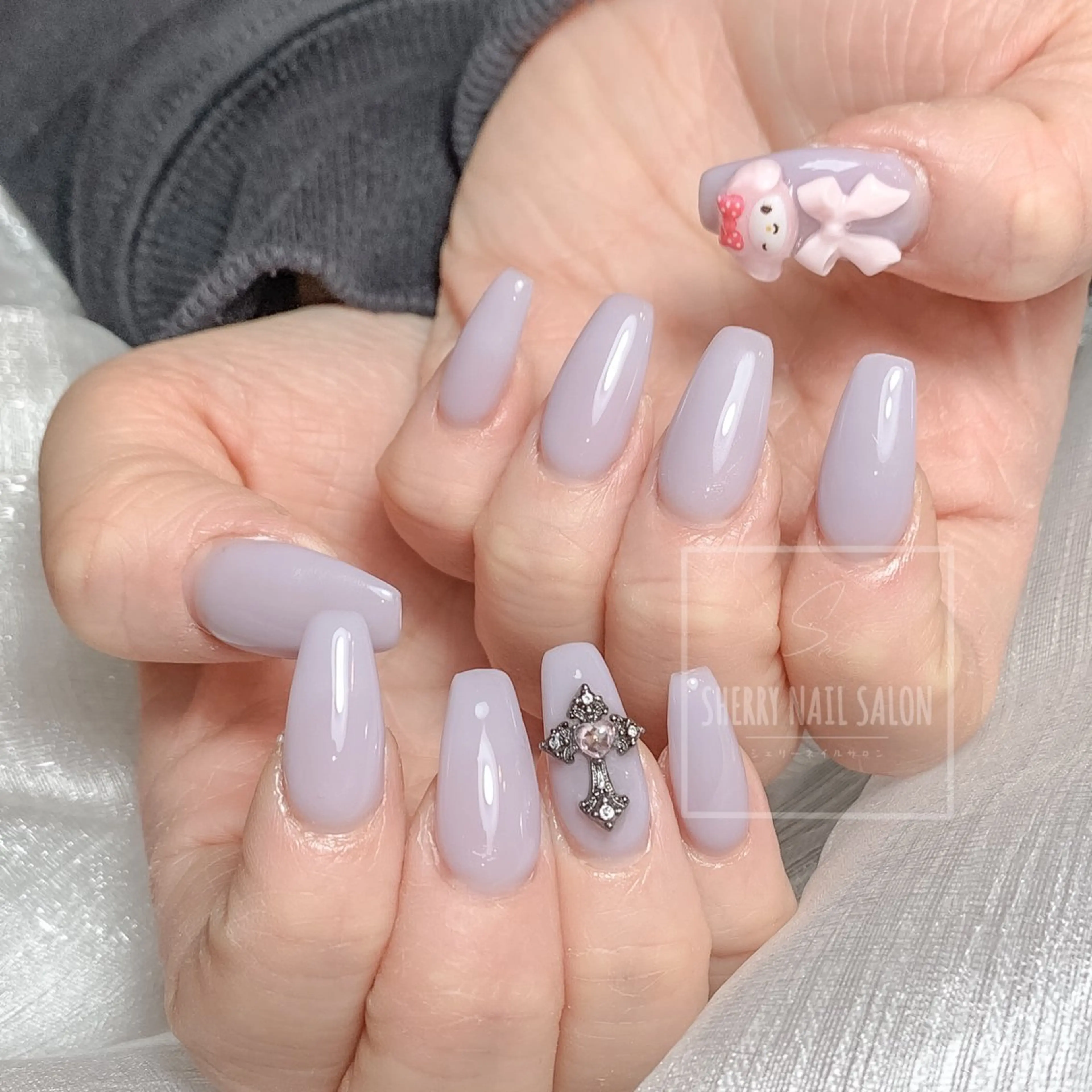 ネイル チークネイル 長さ出し フレンチネイル ジェルネイル グラデーション moe自宅ネイルサロン所属・萌 自宅ネイルサロンのネイルデザイン