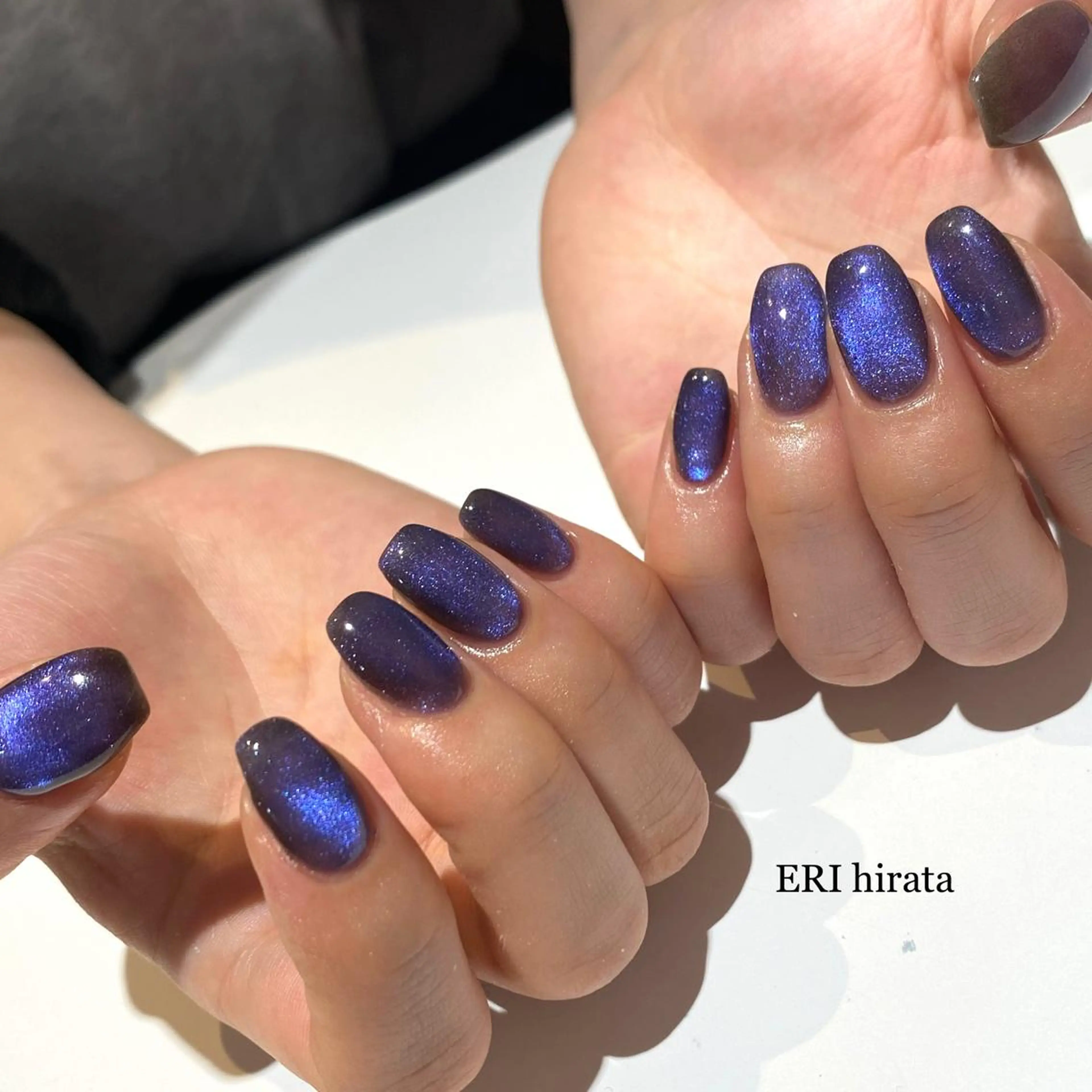 ハンドネイル💅🏻マグネットネイル🧲✨オフオンのみベースカラーありは550円プラスの写真