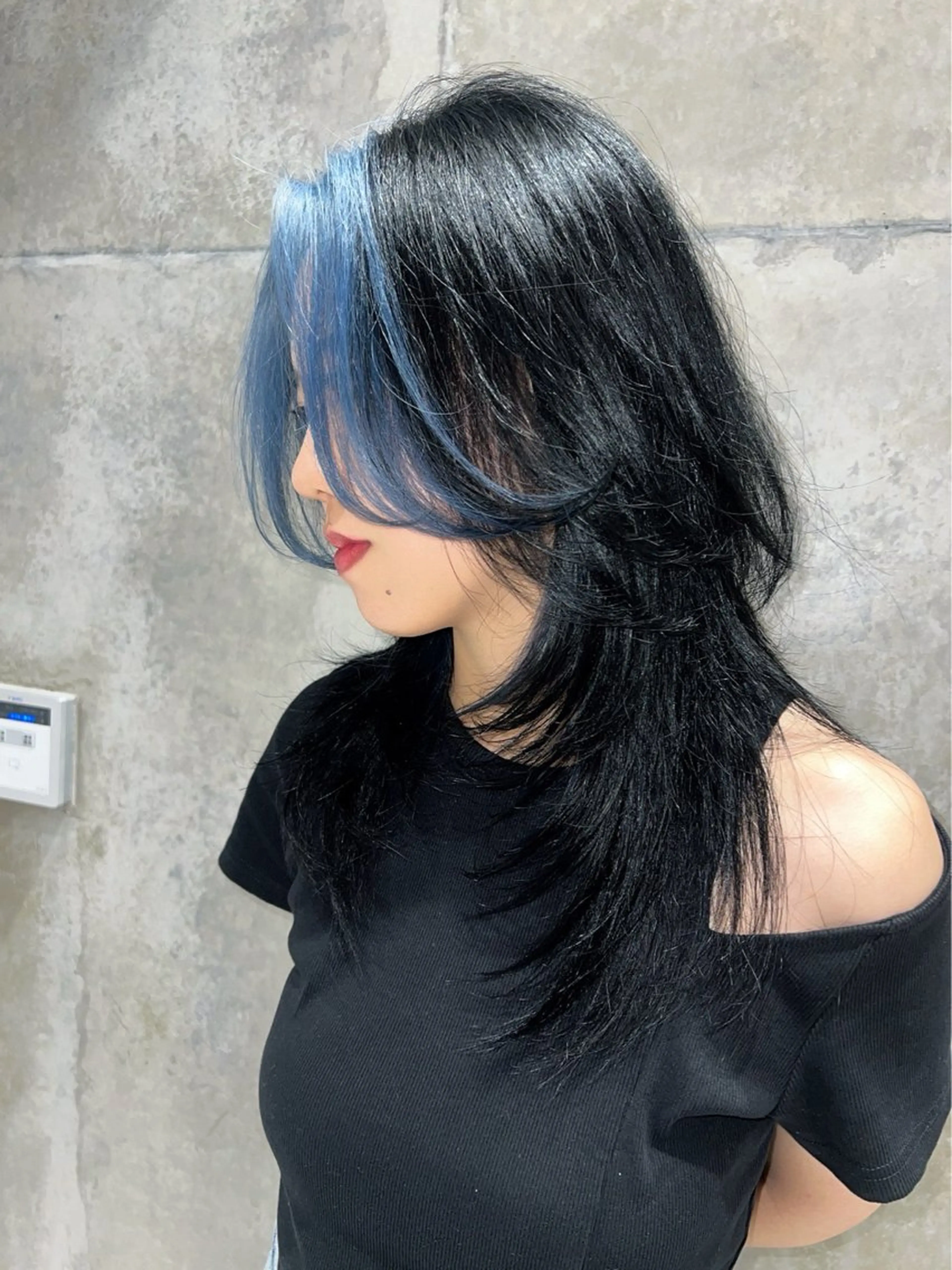 セミロング カラー 須田 柚希のヘアスタイル