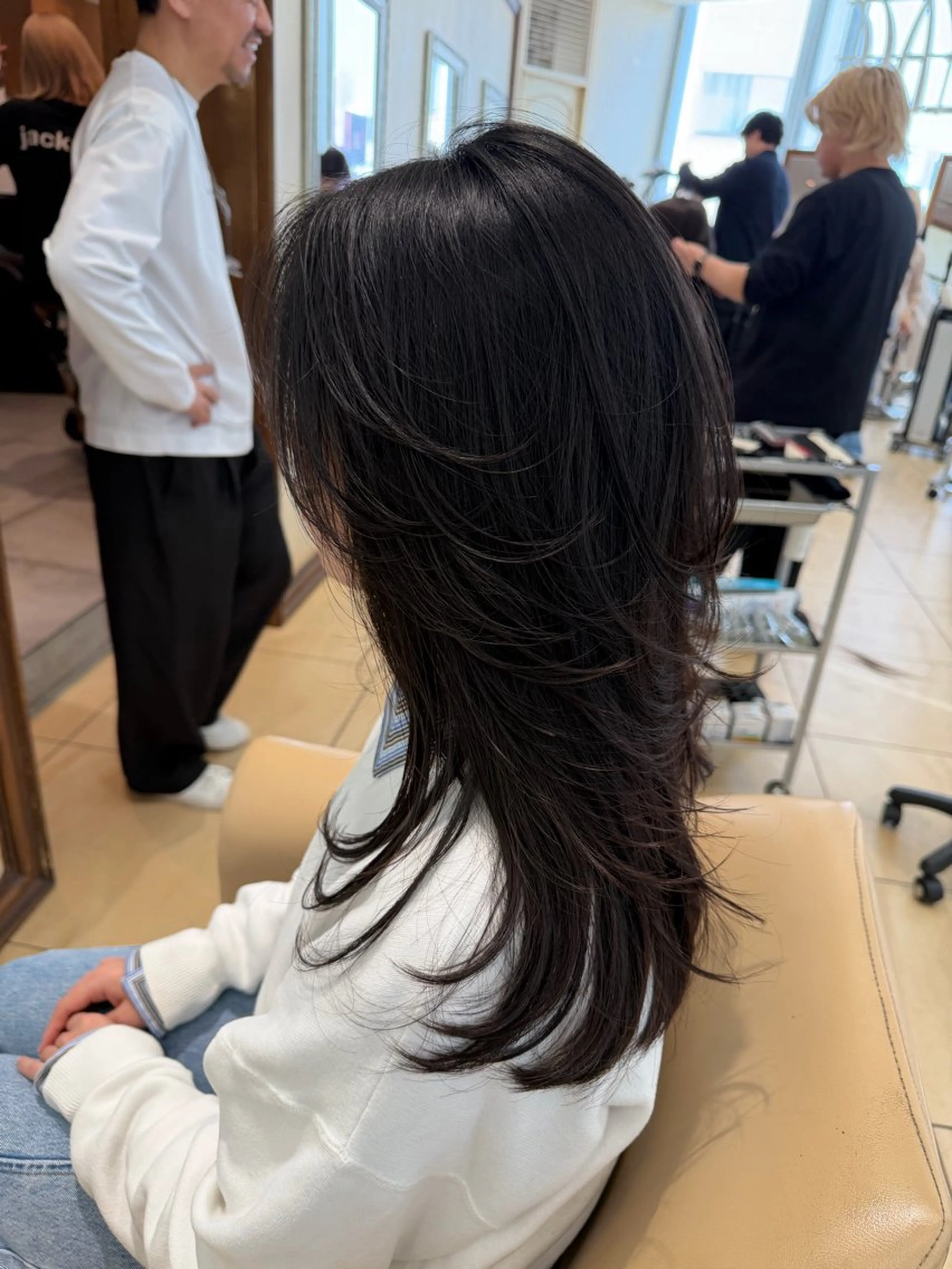 セミロング カット レイヤーカット/ 透明感カラー/カナのヘアスタイル