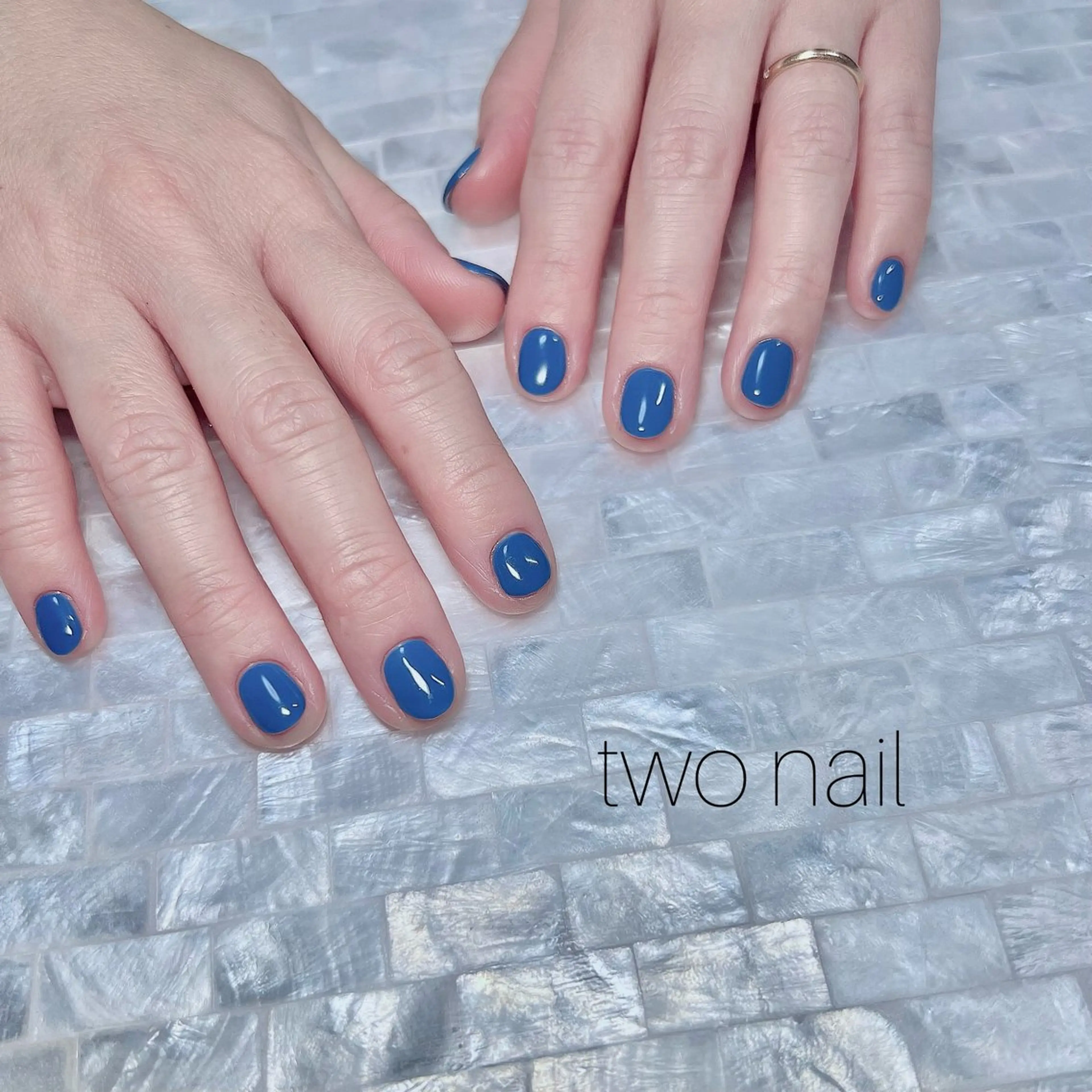 ネイル ネイルチップ ホワイト ハンドネイル two nailのネイルデザイン