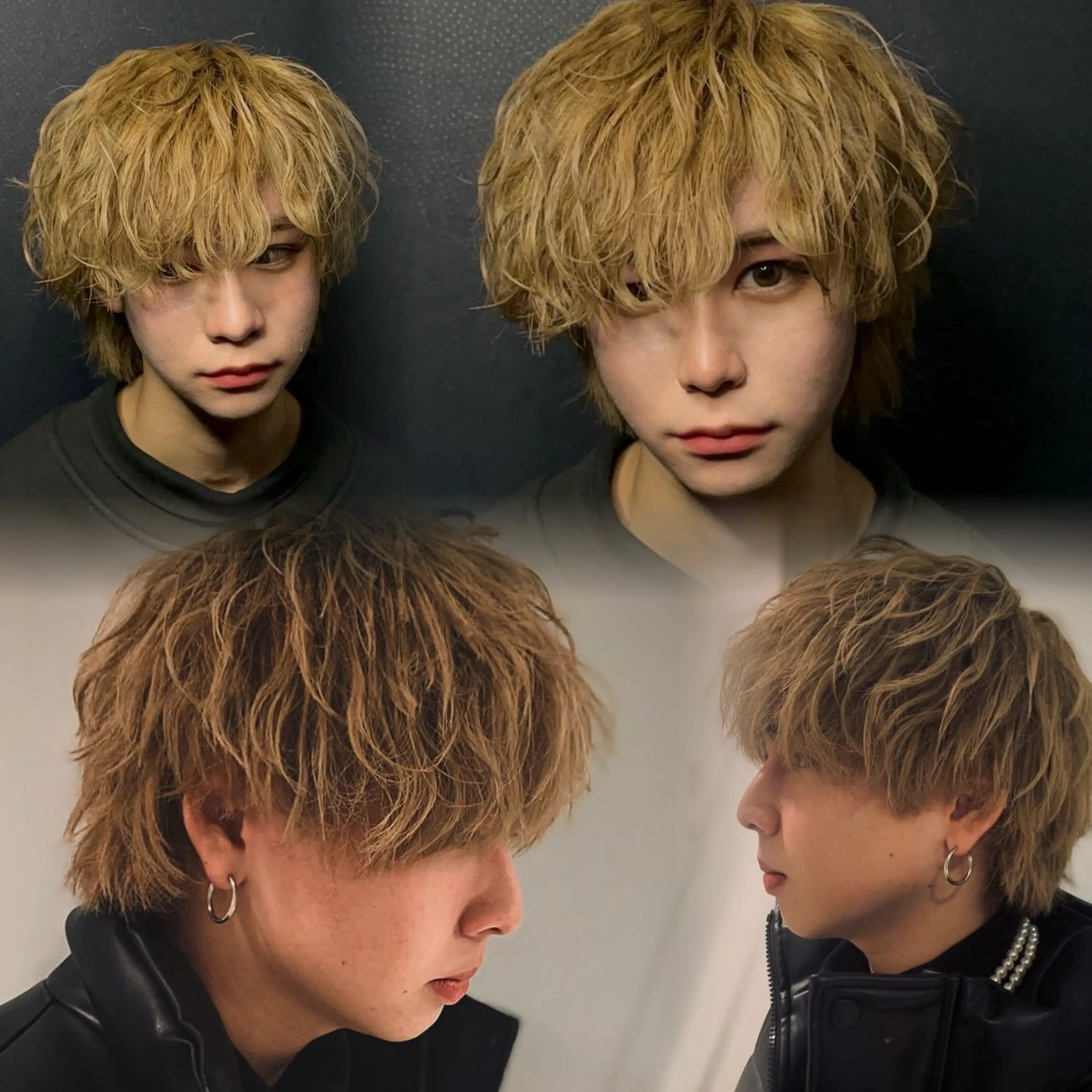 カラー パーマ メンズ ベージュカラー ミルクティーベージュ カット ヘアカラー 札幌美容室 /光👑のヘアスタイル