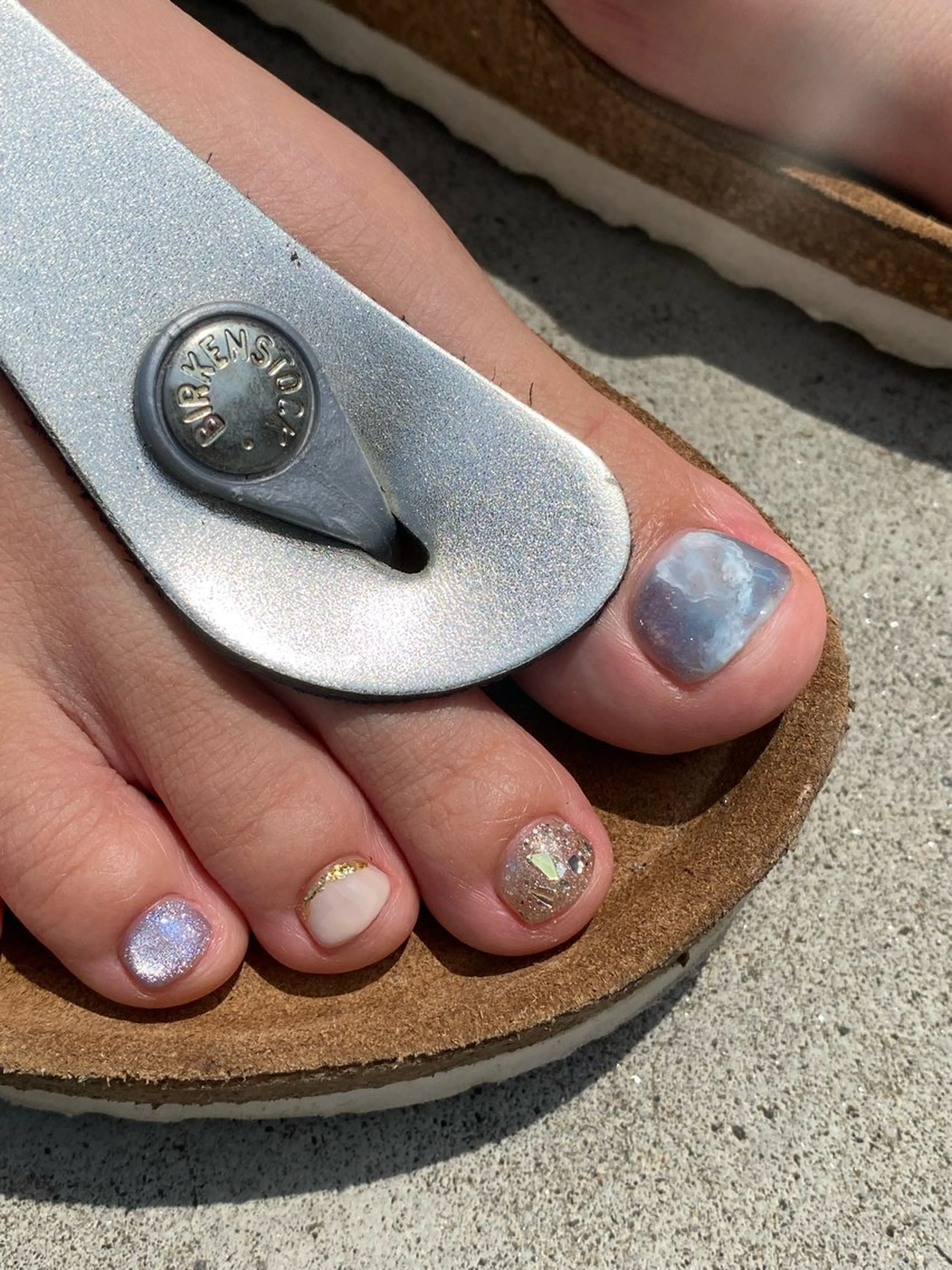 【ニュアンスネイル】フットネイル/ニュアンス2時間やり放題/持ち込みOK◎(オフ・ケア・パラジェル/LaShade込み)の写真