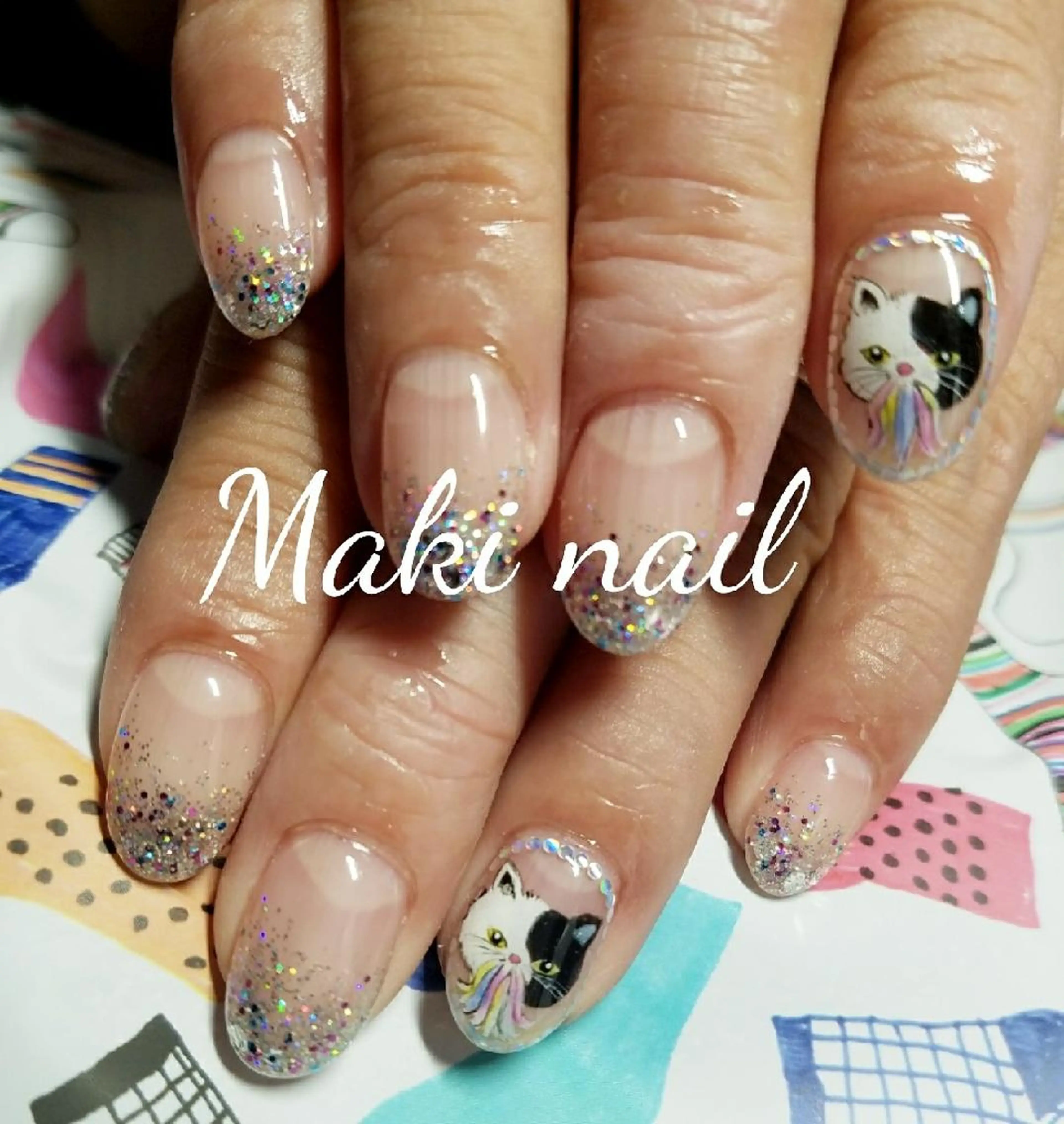 ネイル ショート アートネイル ジェルネイル   MAKI NAILのネイルデザイン